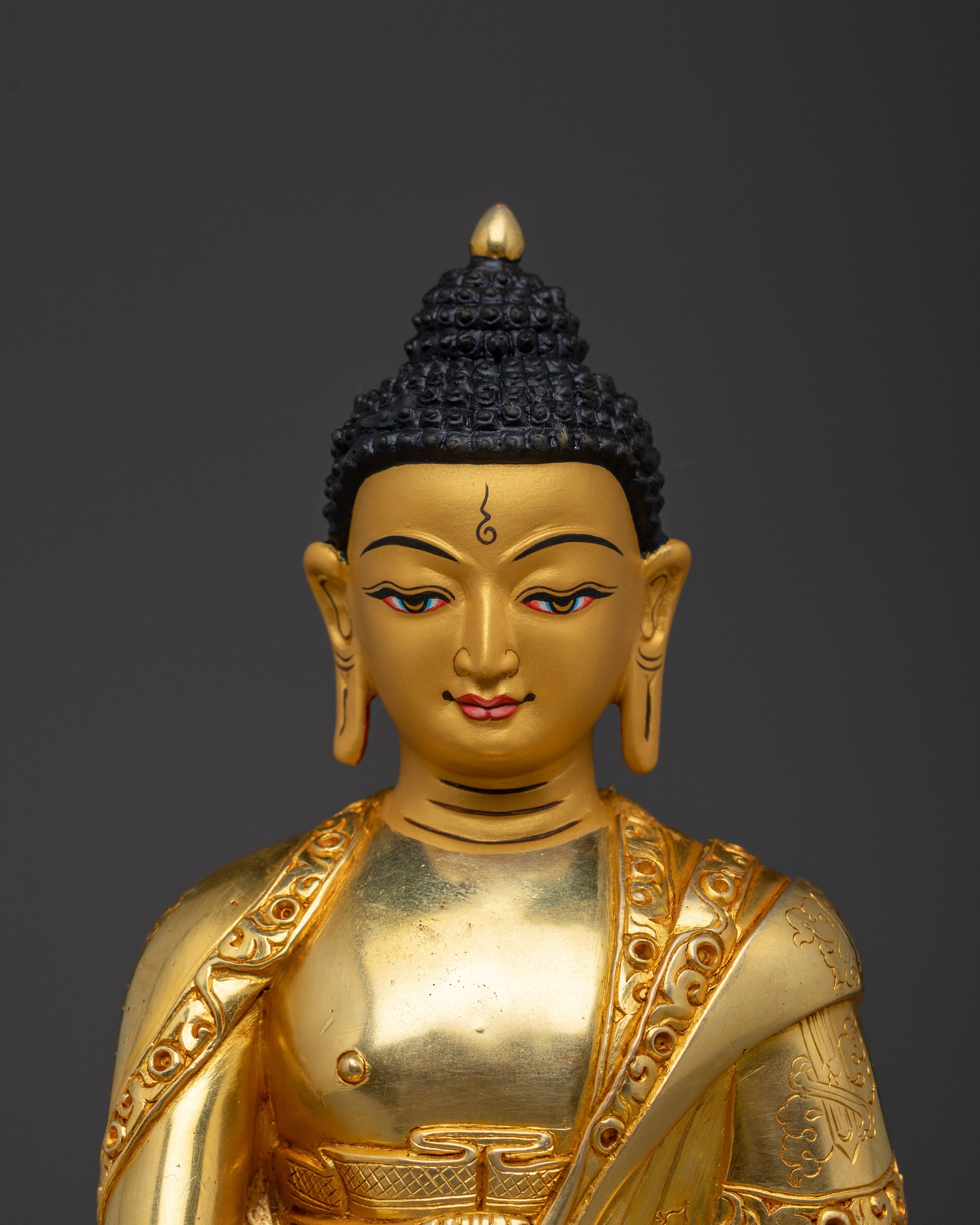 Enlightened Shakyamuni Buddha Golden Statue | The Sage of Shakyas