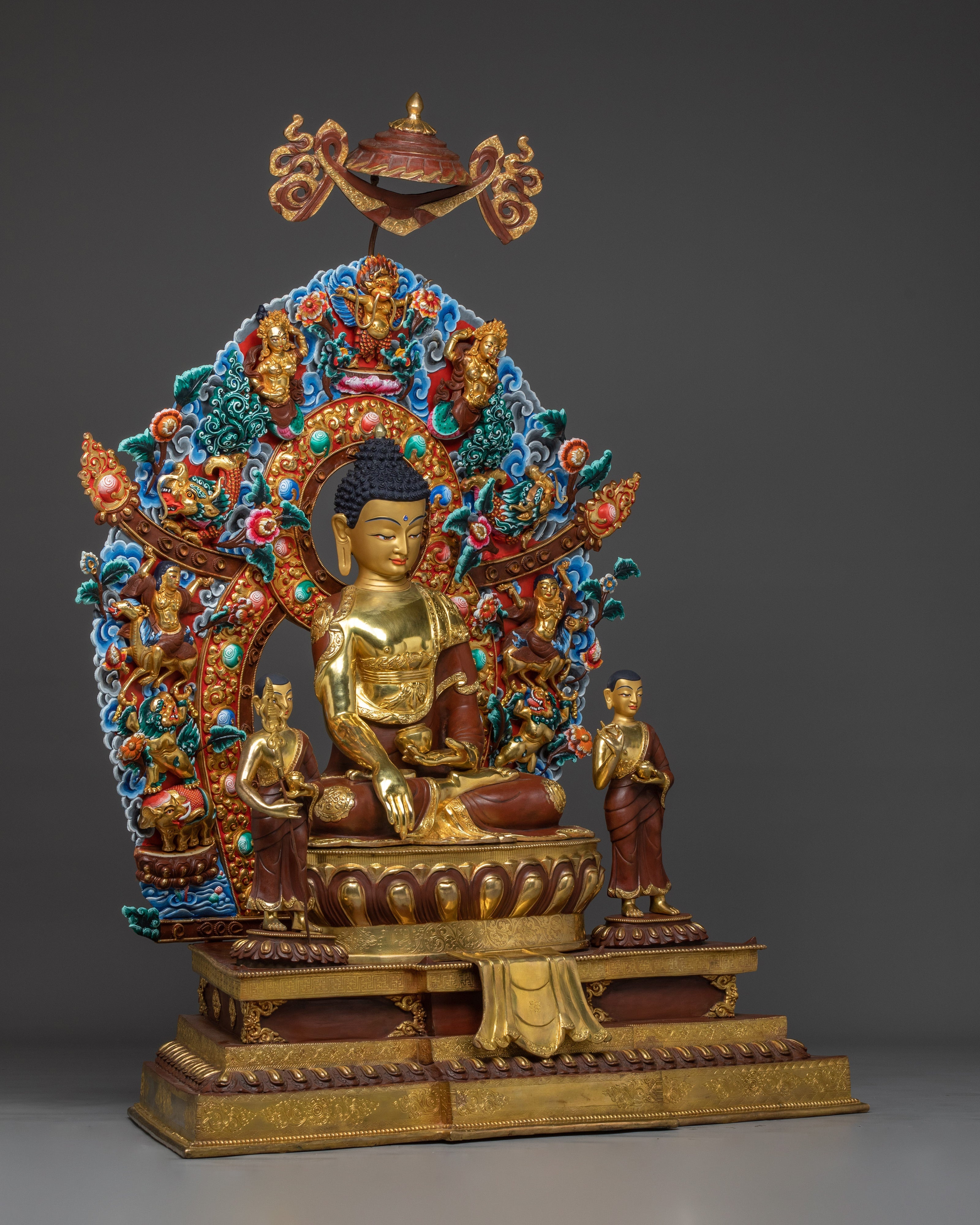Authentic Tibetan Shakyamuni Buddha Statue | Sacred Buddhist Art