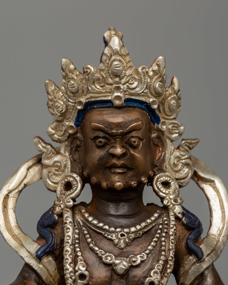 Oxidized Dzambhala Statue | The Buddhist Wealth Deity