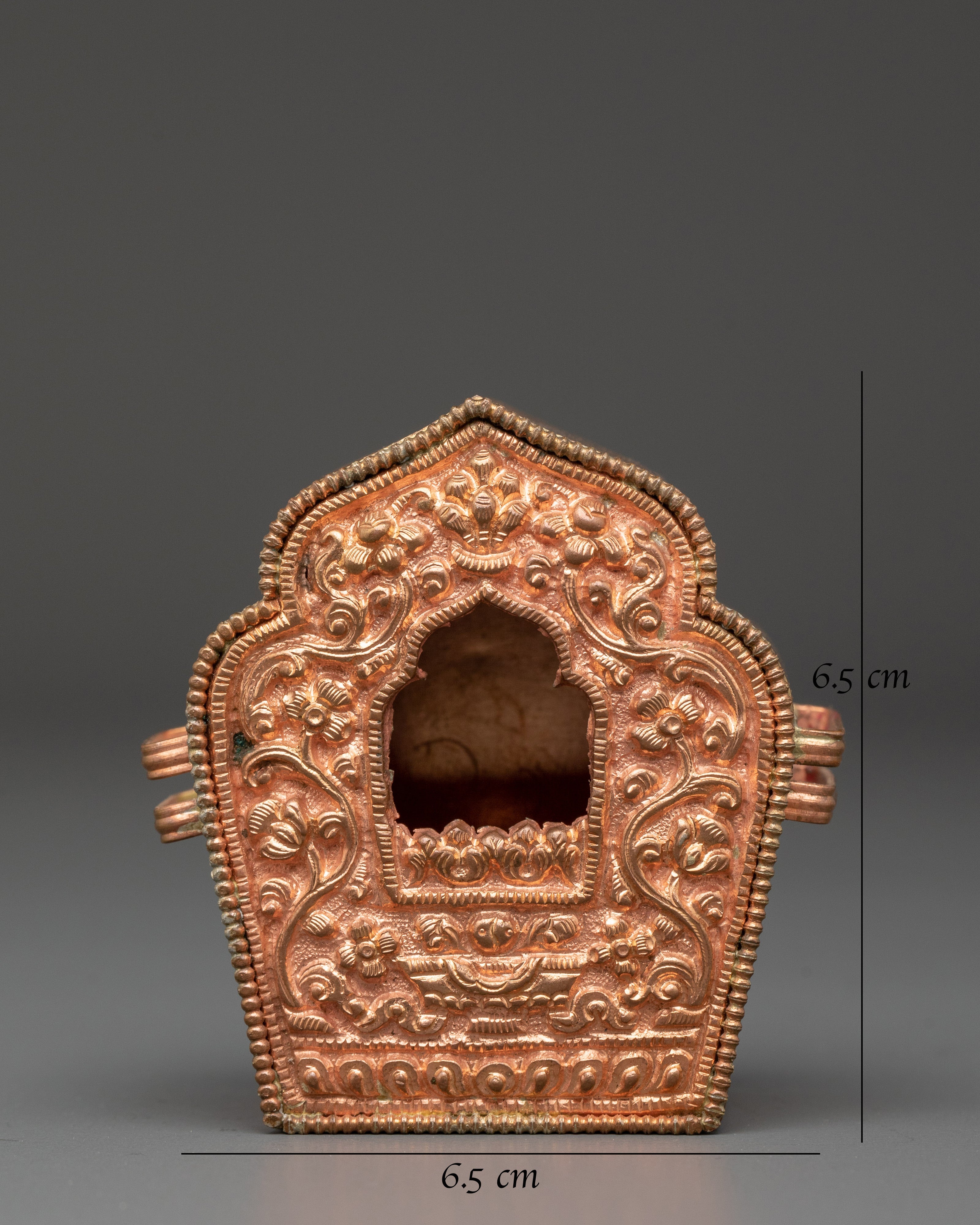 Copper Handcrafted Ghau box | Meditation Energy
