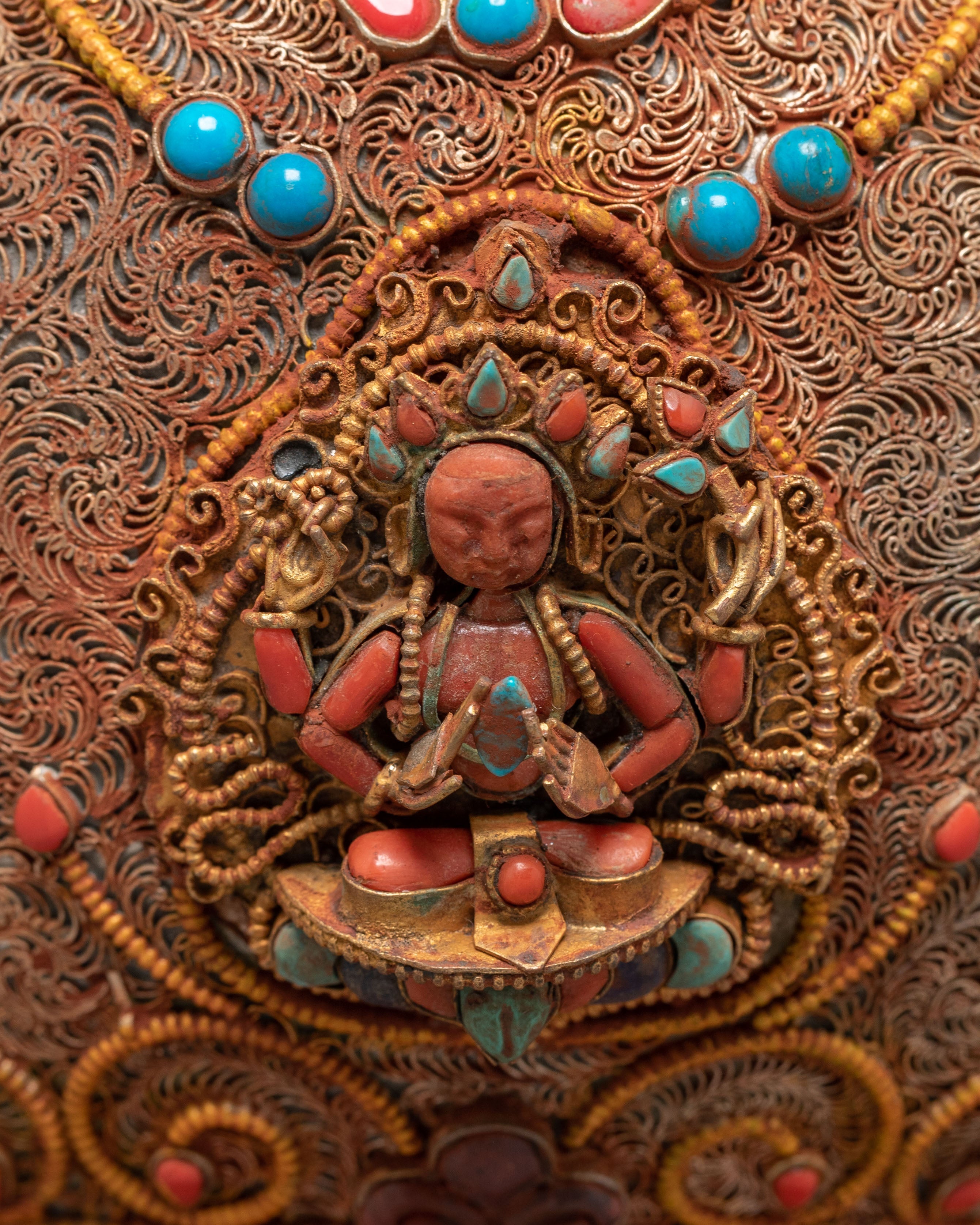 Chenrezig Carved Tea Pot | Symbol of Compassion