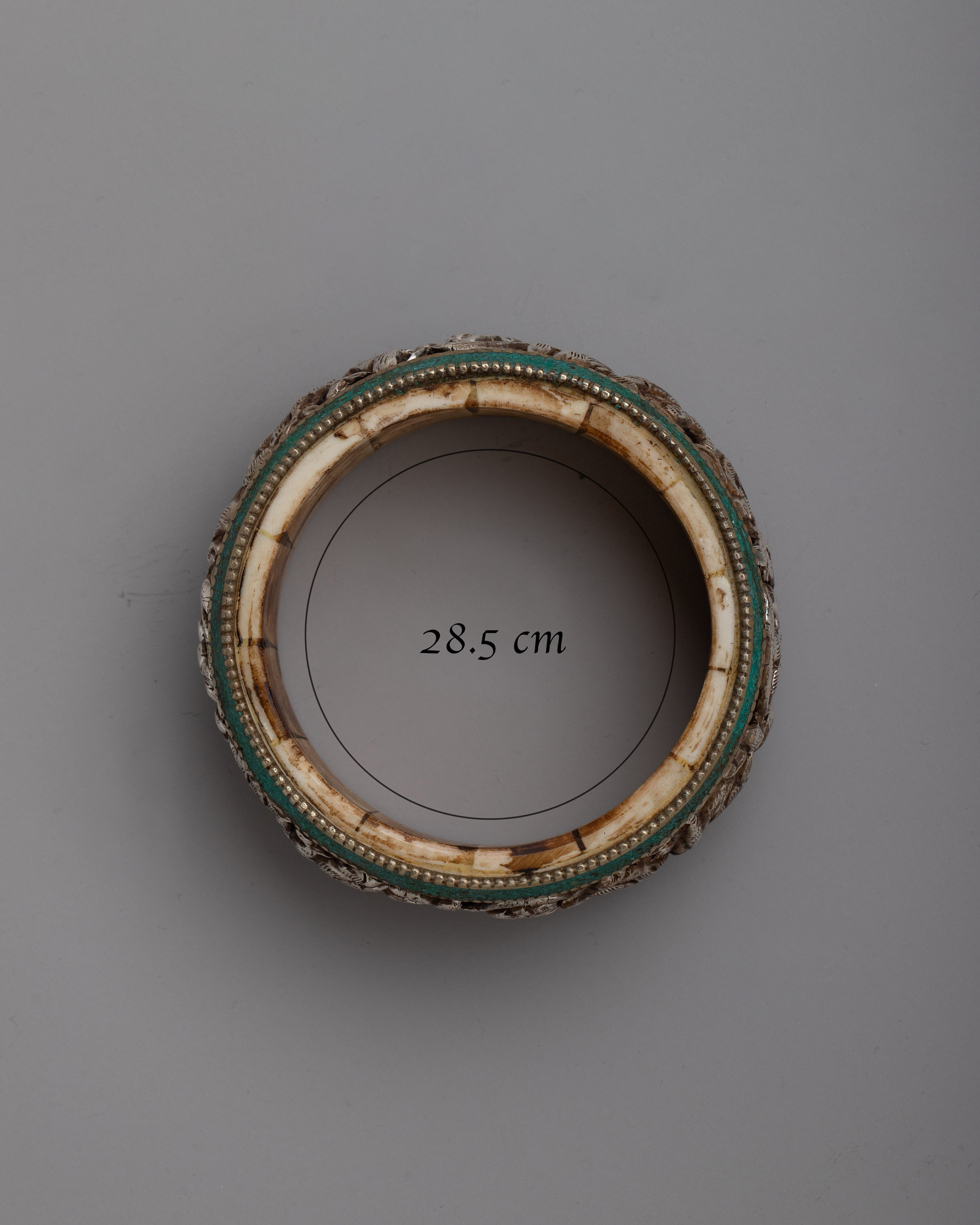 Silver Round Bangle | Delicate Statement Piece for Everyday