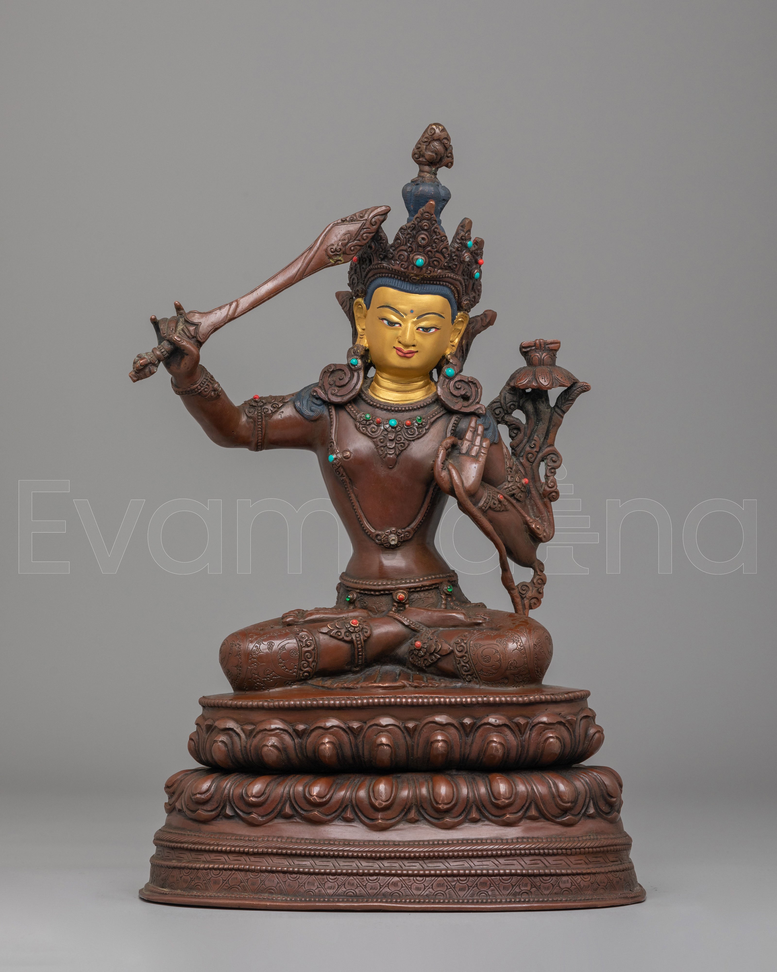 Tibetan Altar Manjushri Statue 