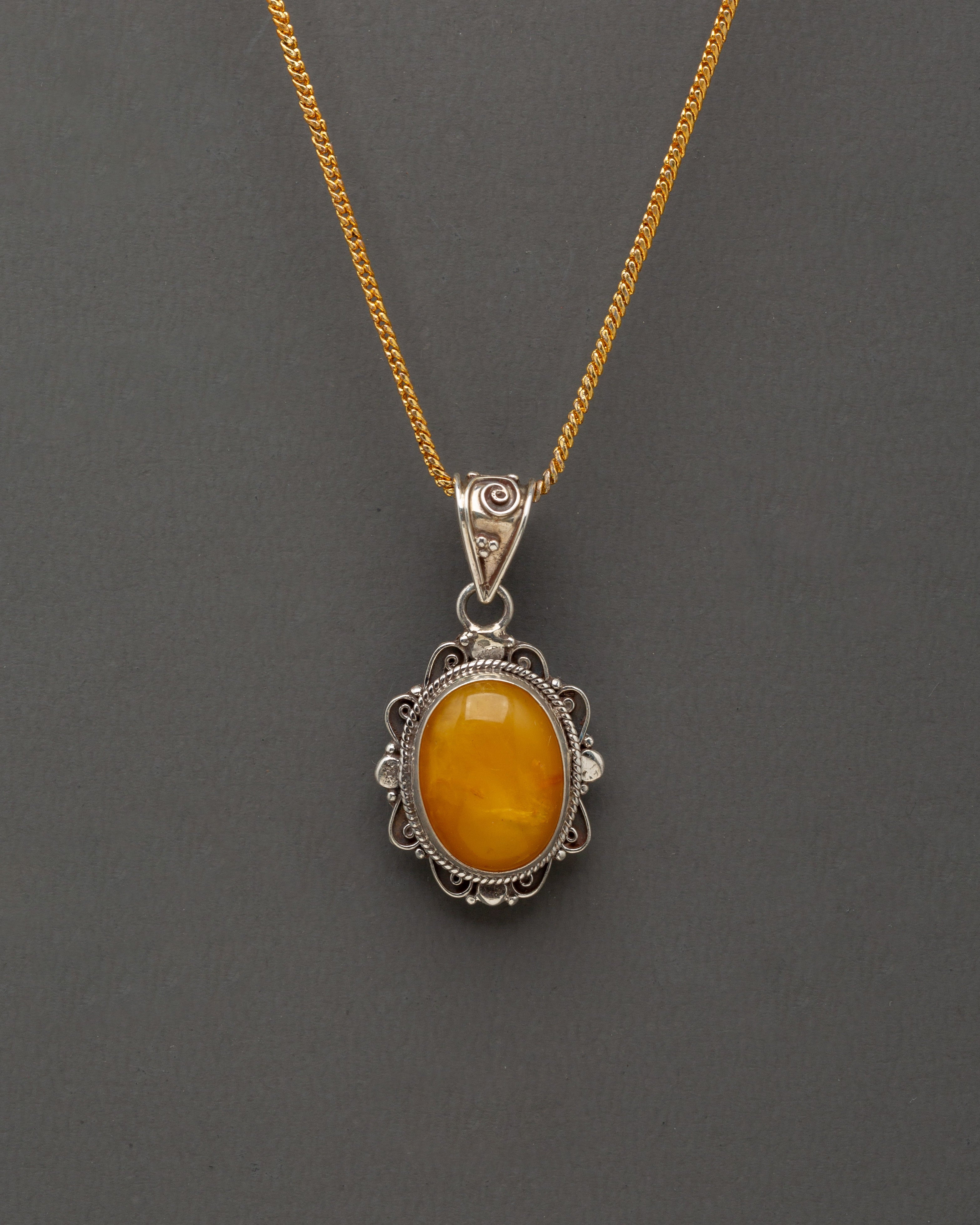 Tibetan Silver Jewelry Set | Handcrafted Stone Earring, Locket & Ring
