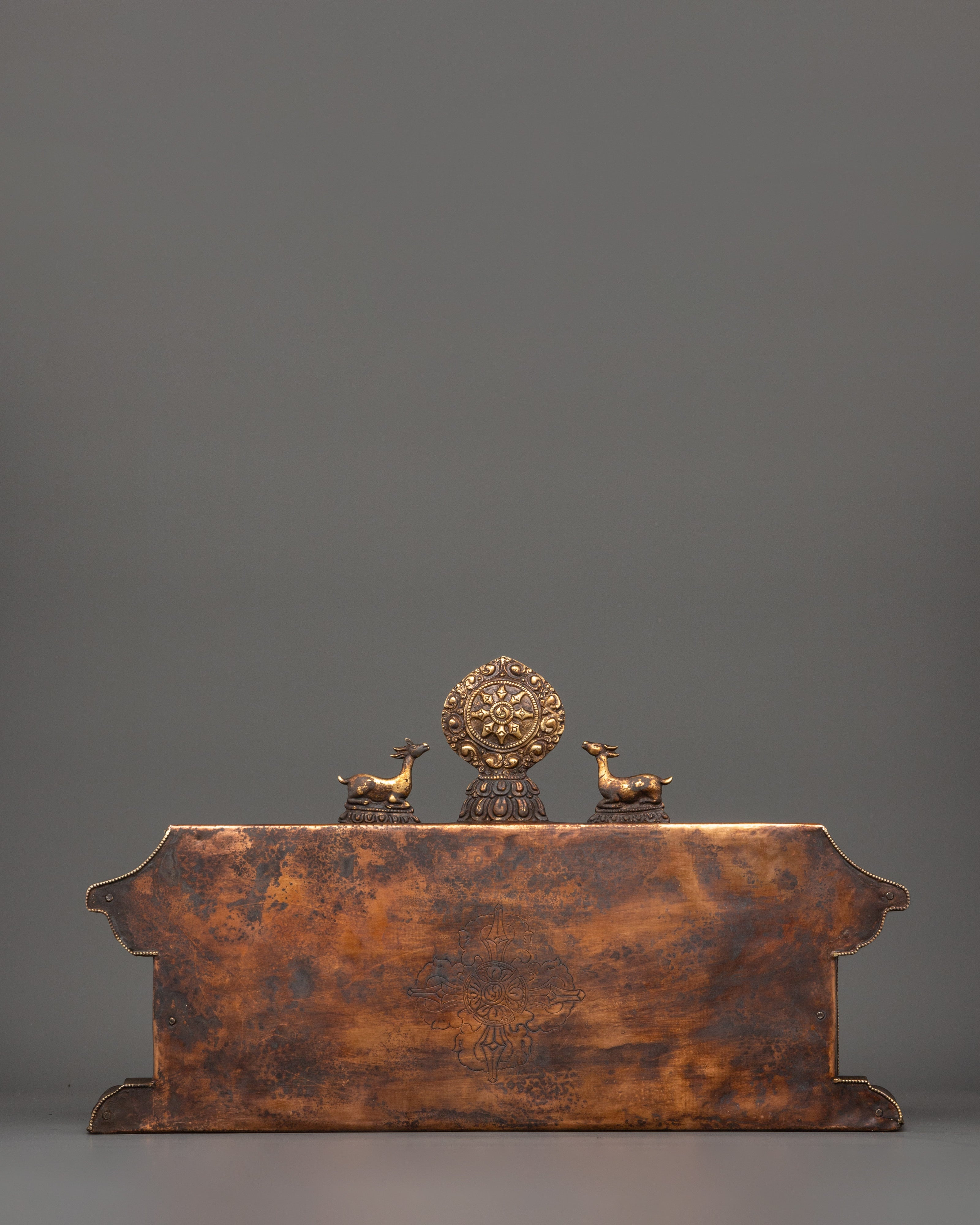 Tara Set with Wooden Altar Box | Handcrafted Wooden Altar for Spiritual Decor