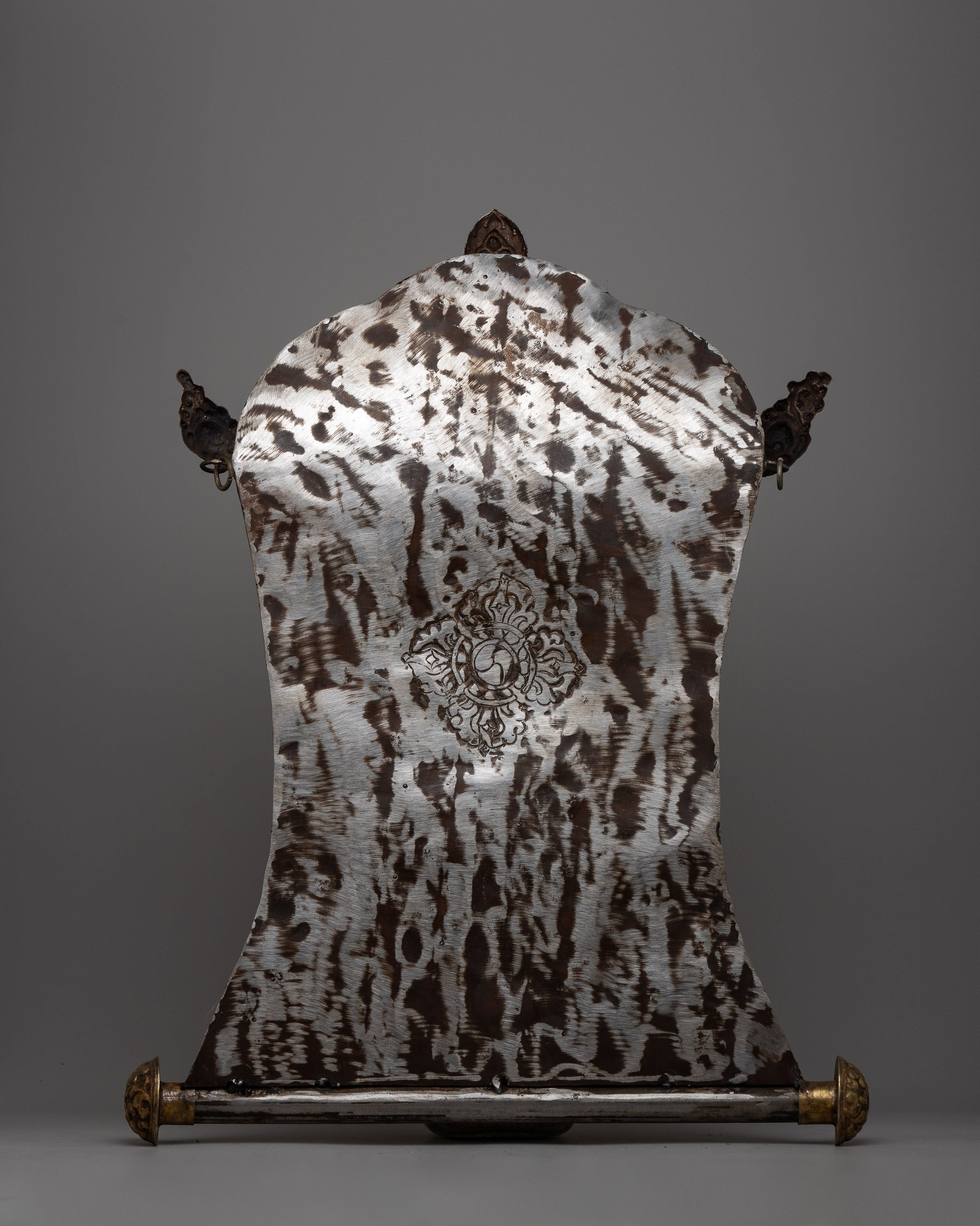 Iron Mahakala Metal Thanka | Powerful Symbol of Protection and Spiritual Strength