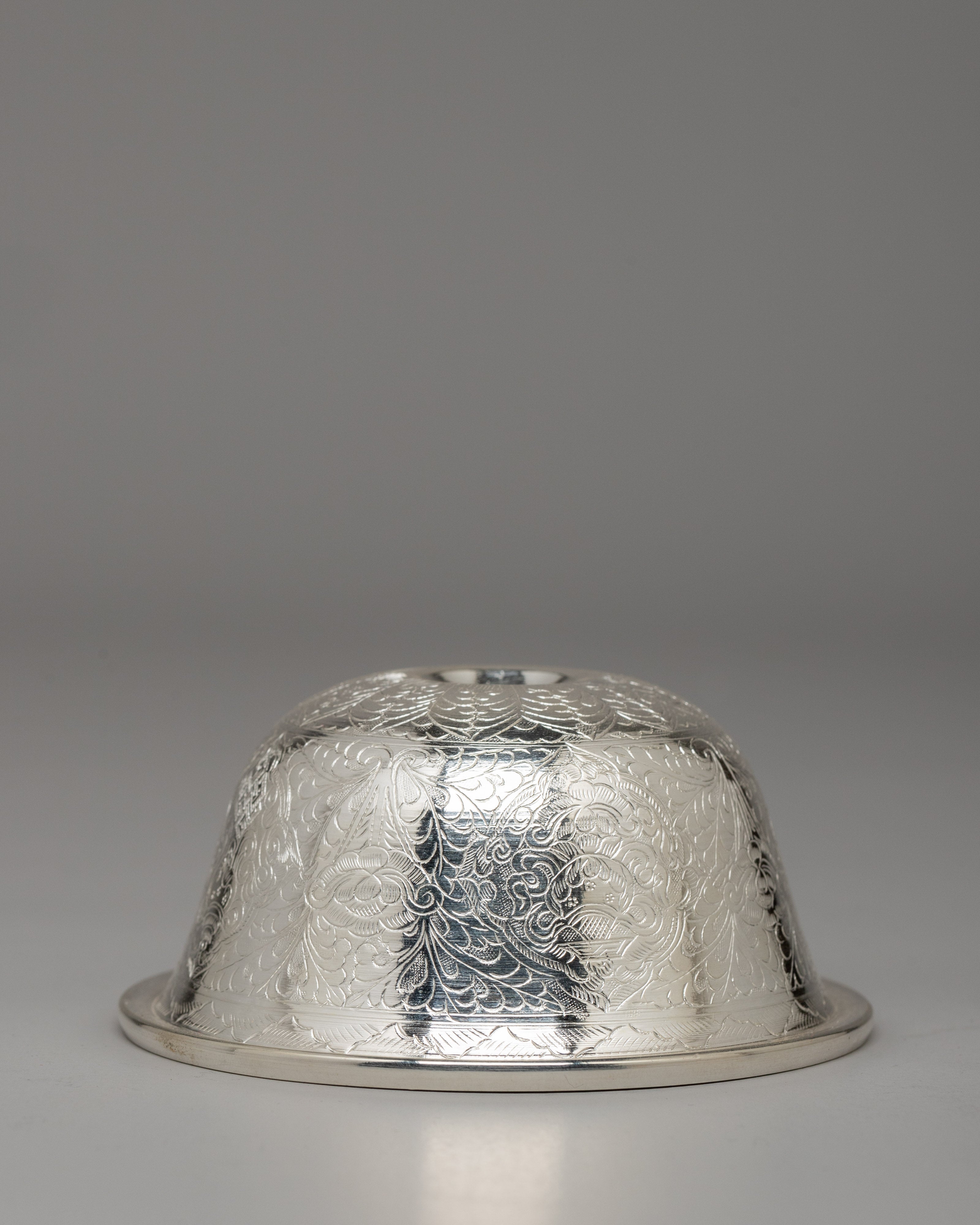 Handcrafted Seven Silver Offering Bowls | Symbolizing Devotion and Spiritual Connection