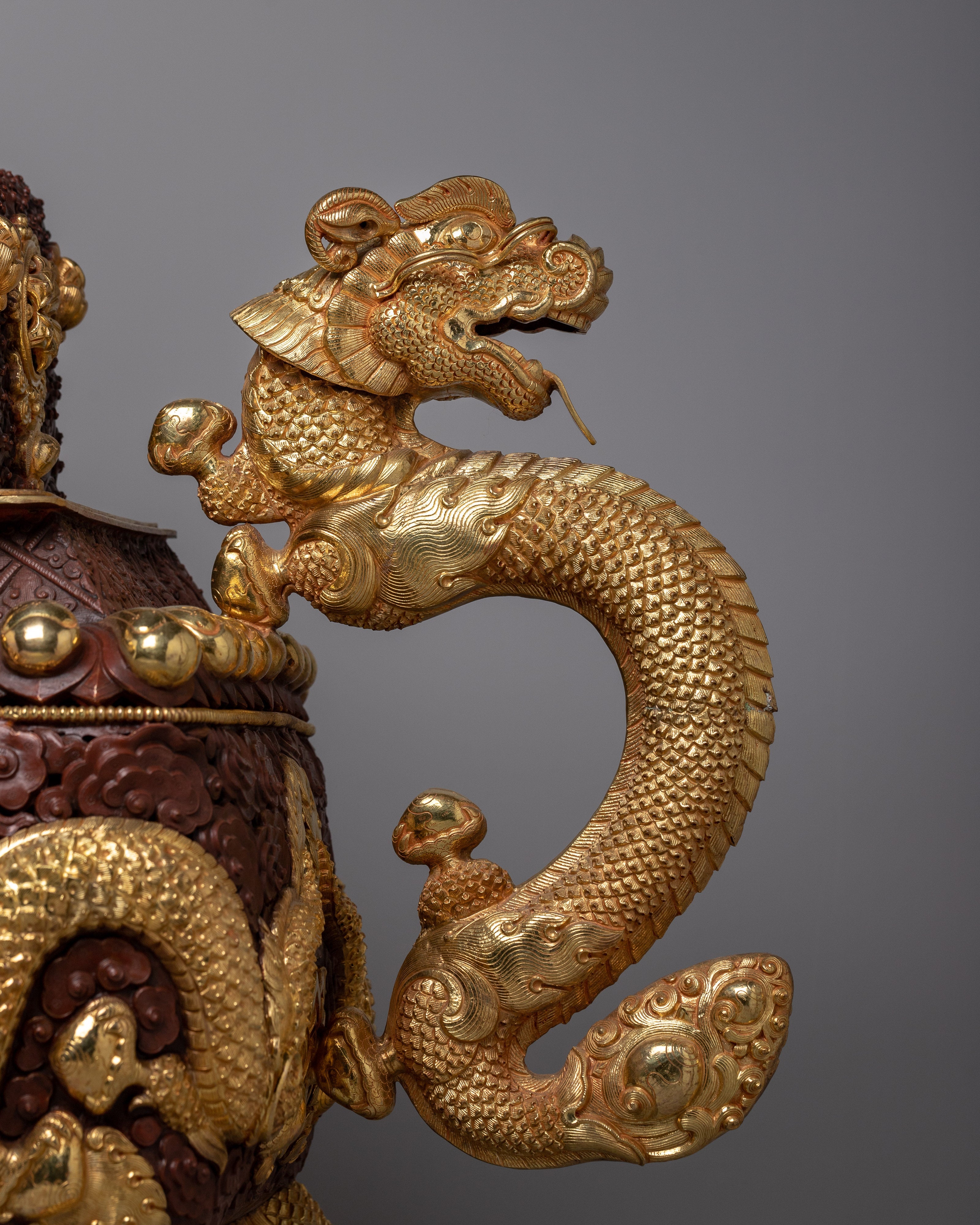 Traditional Copper Incense Burner | Vessel for Aromatic Offerings in Spiritual Practices