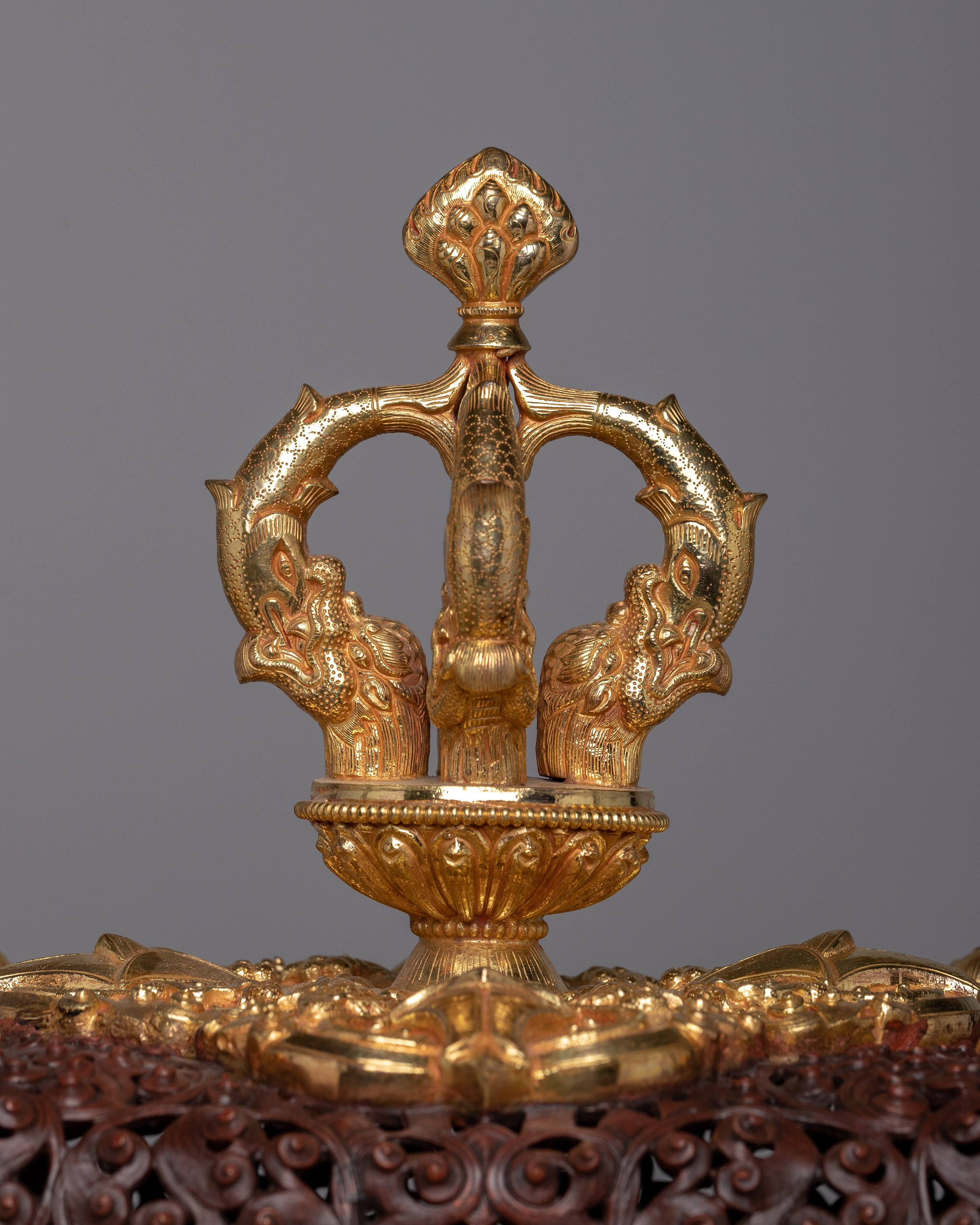 Traditional Copper Incense Burner | Vessel for Aromatic Offerings in Spiritual Practices