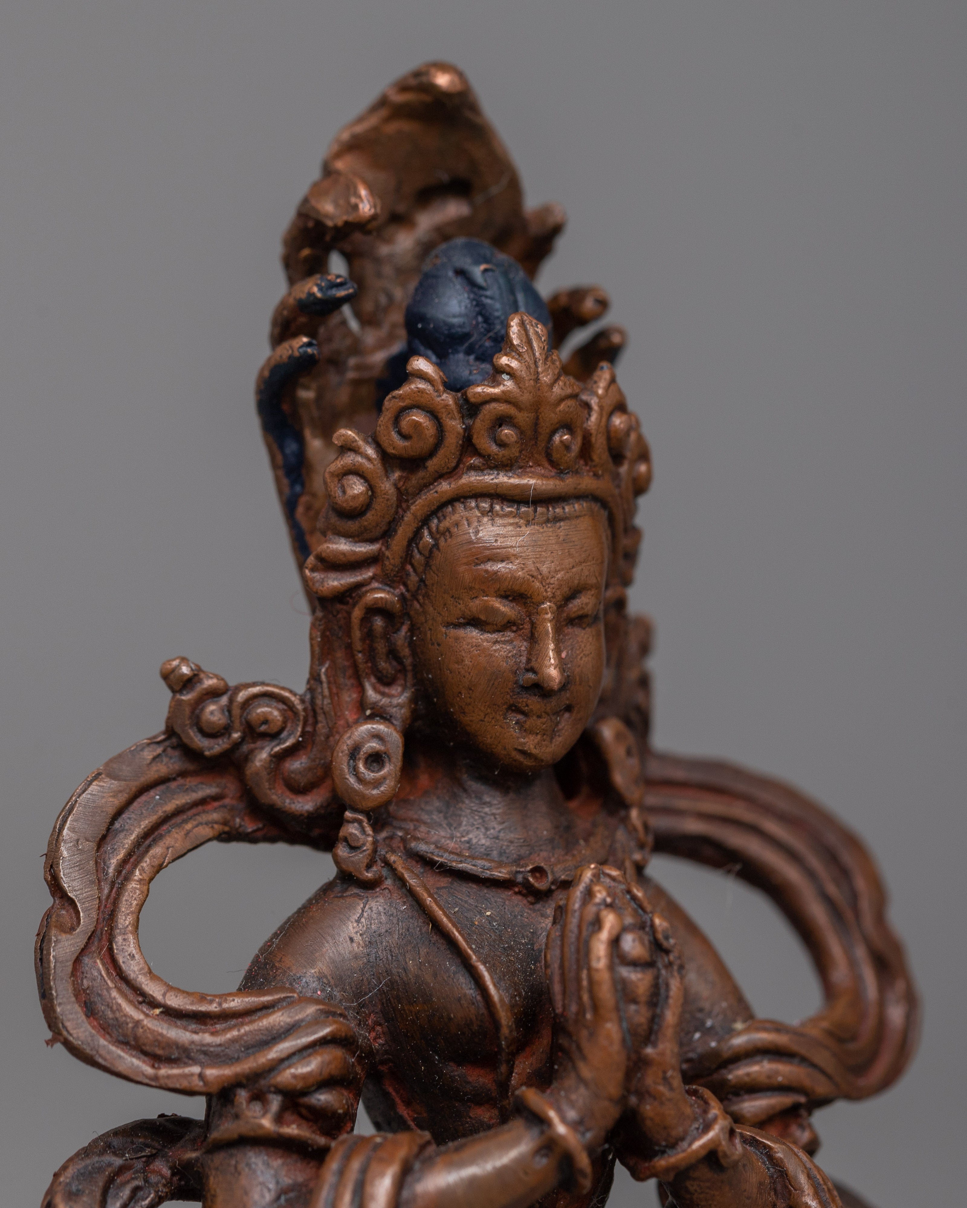 Copper Naga Kanya Statue | Exquisite Craftsmanship Honoring Serpent Deity