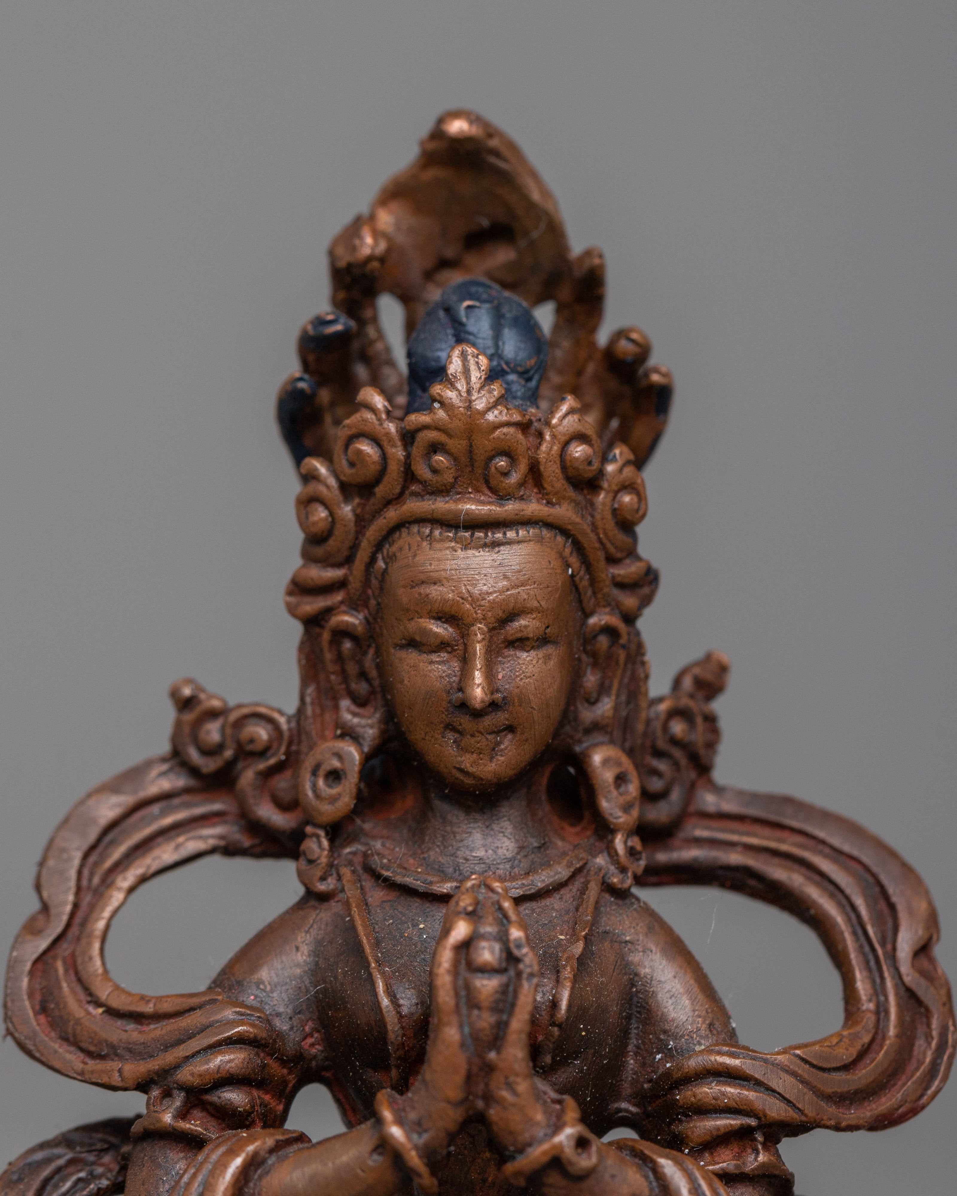 Copper Naga Kanya Statue | Exquisite Craftsmanship Honoring Serpent Deity