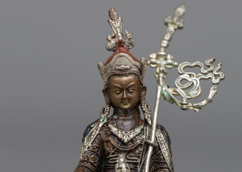 Master Guru Rinpoche Statue | Copper Form Enriched with 24K Gold Finish