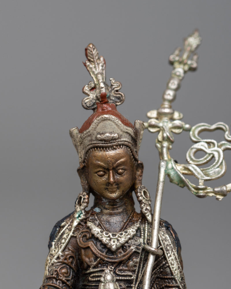 Master Guru Rinpoche Statue | Copper Form Enriched with 24K Gold Finish