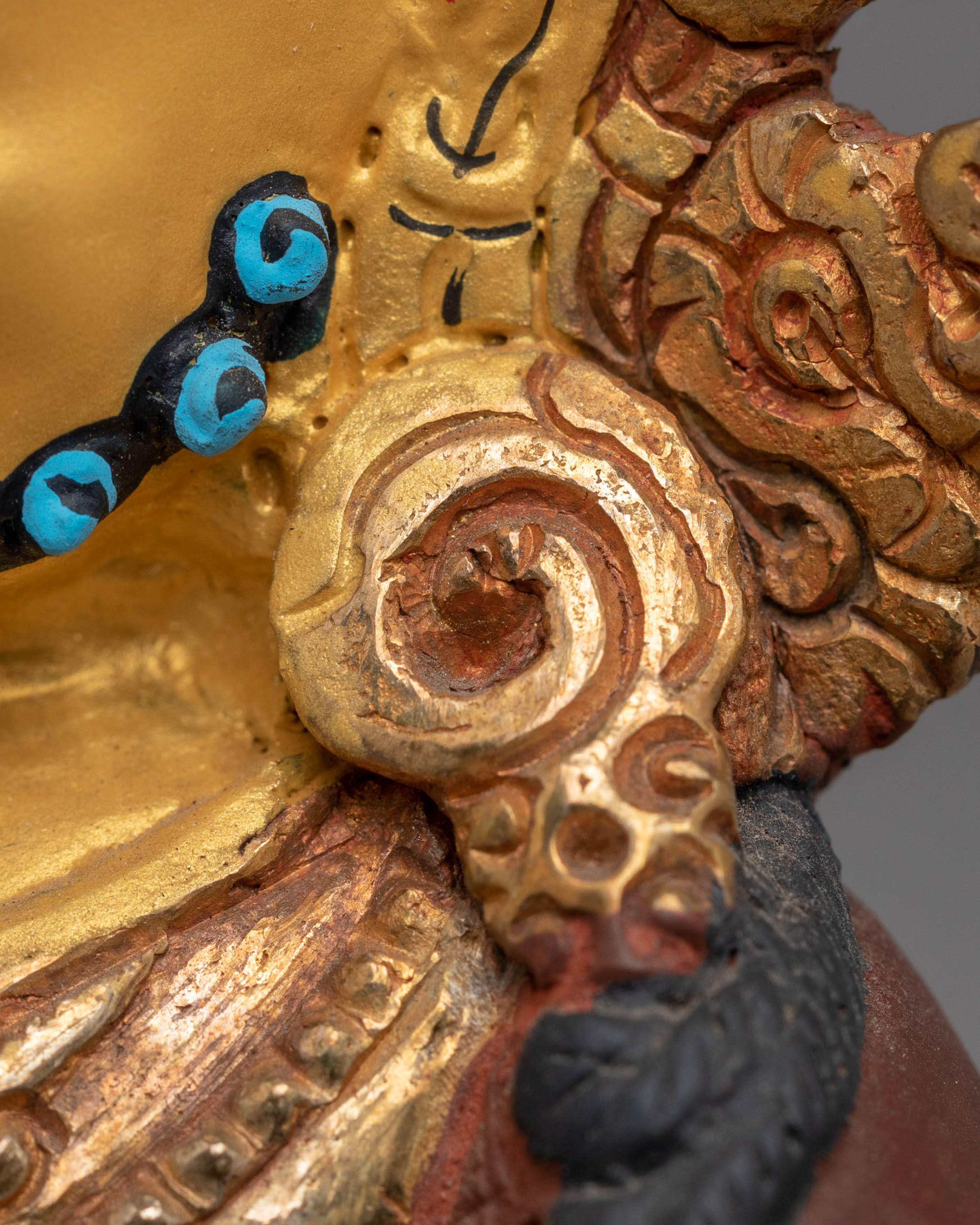 Handcrafted Copper Dzambhala Figurine | Embodiment of Wealth