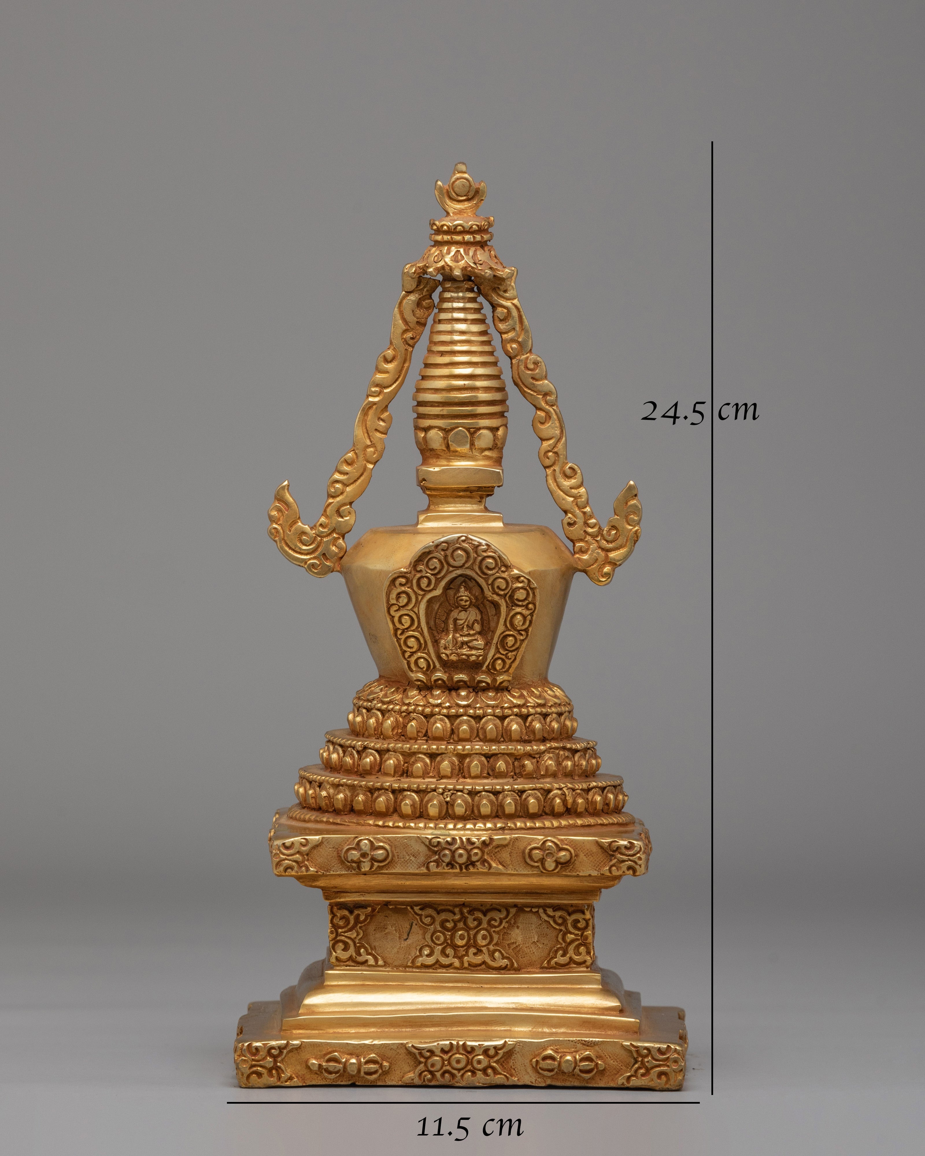 Handmade Tibetan Stupa for Rituals | Sacred Buddhist Altar Decor