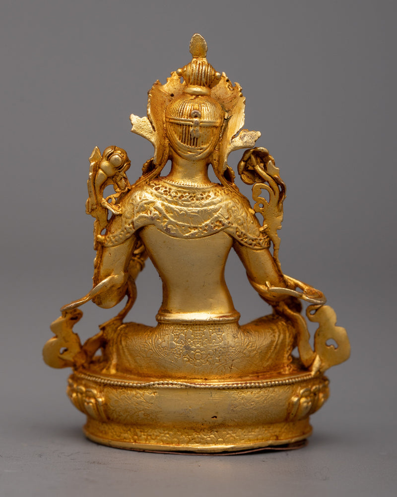 Machine-Made Green Tara Statue | Divine Protection, and Compassion