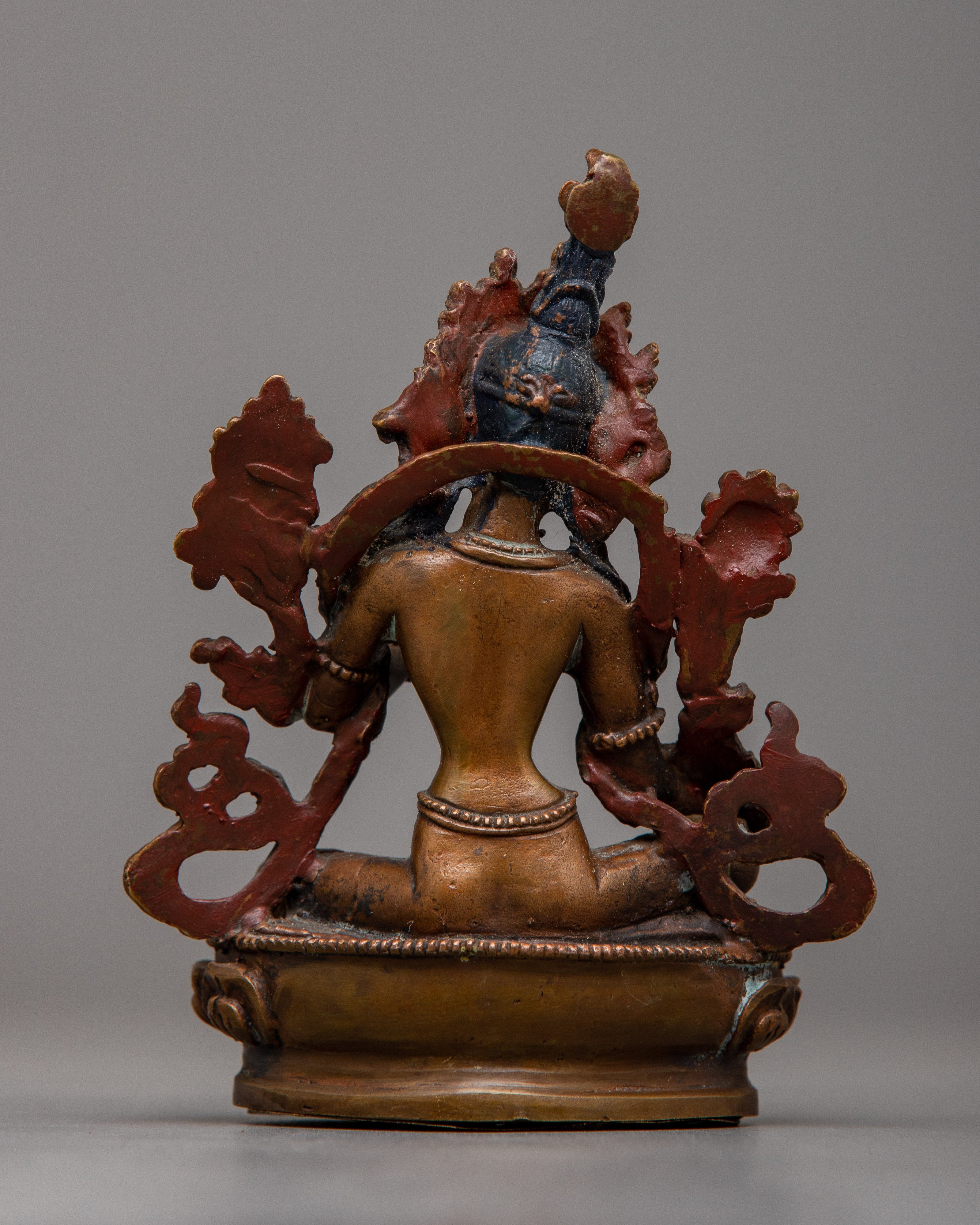 Mini Green Tara Statue \ Petite Symbol of Compassion and Protection