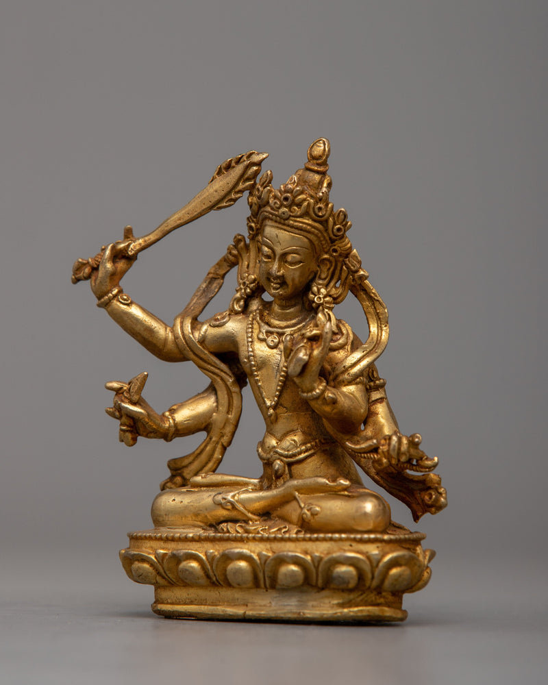 Machine Made Manjushri Statue |  Craftsmanship Radiating Wisdom and Enlightenment