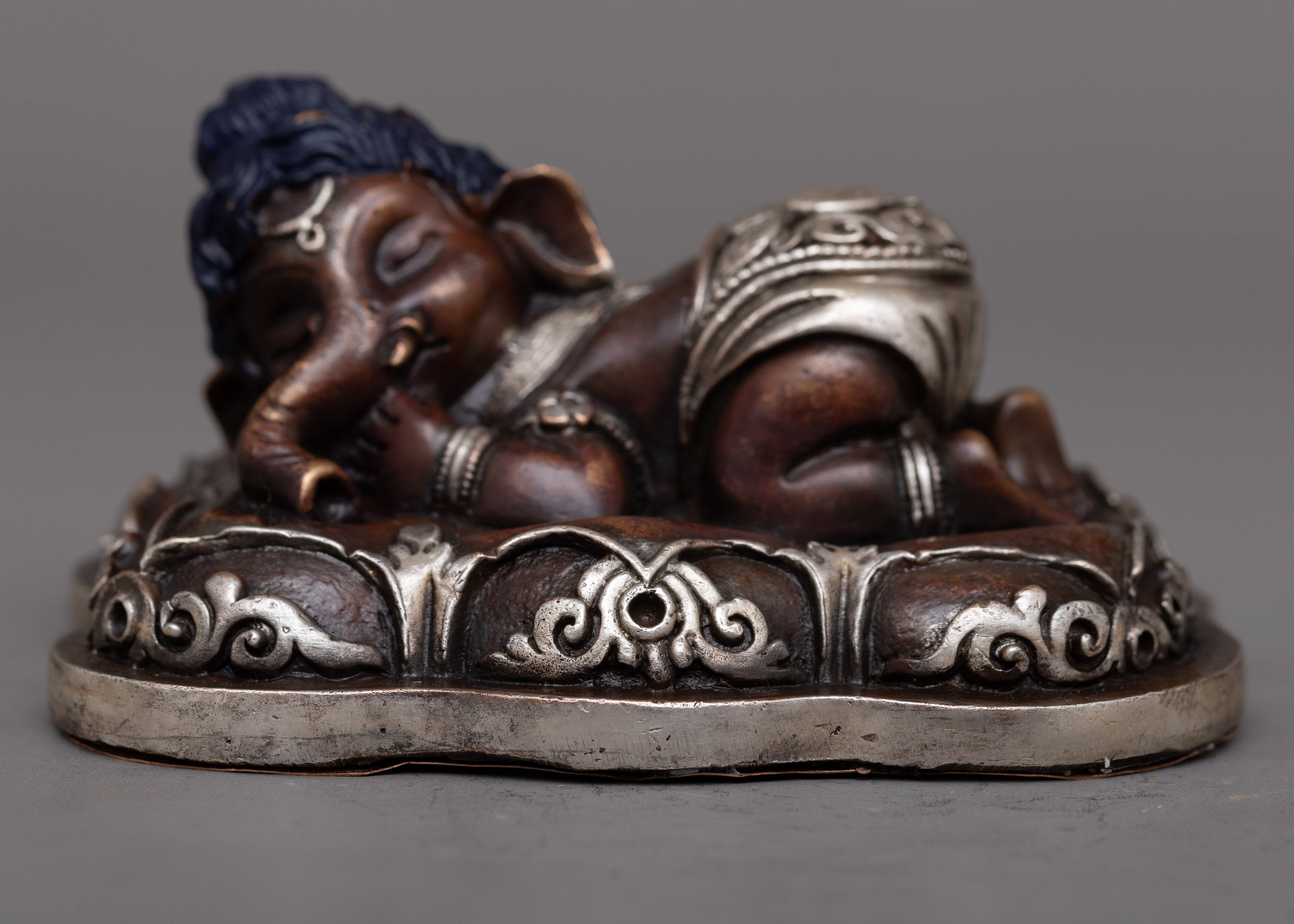 Ganesh Copper Oxidized Statue | Symbolizing Divine Wisdom and Blessings