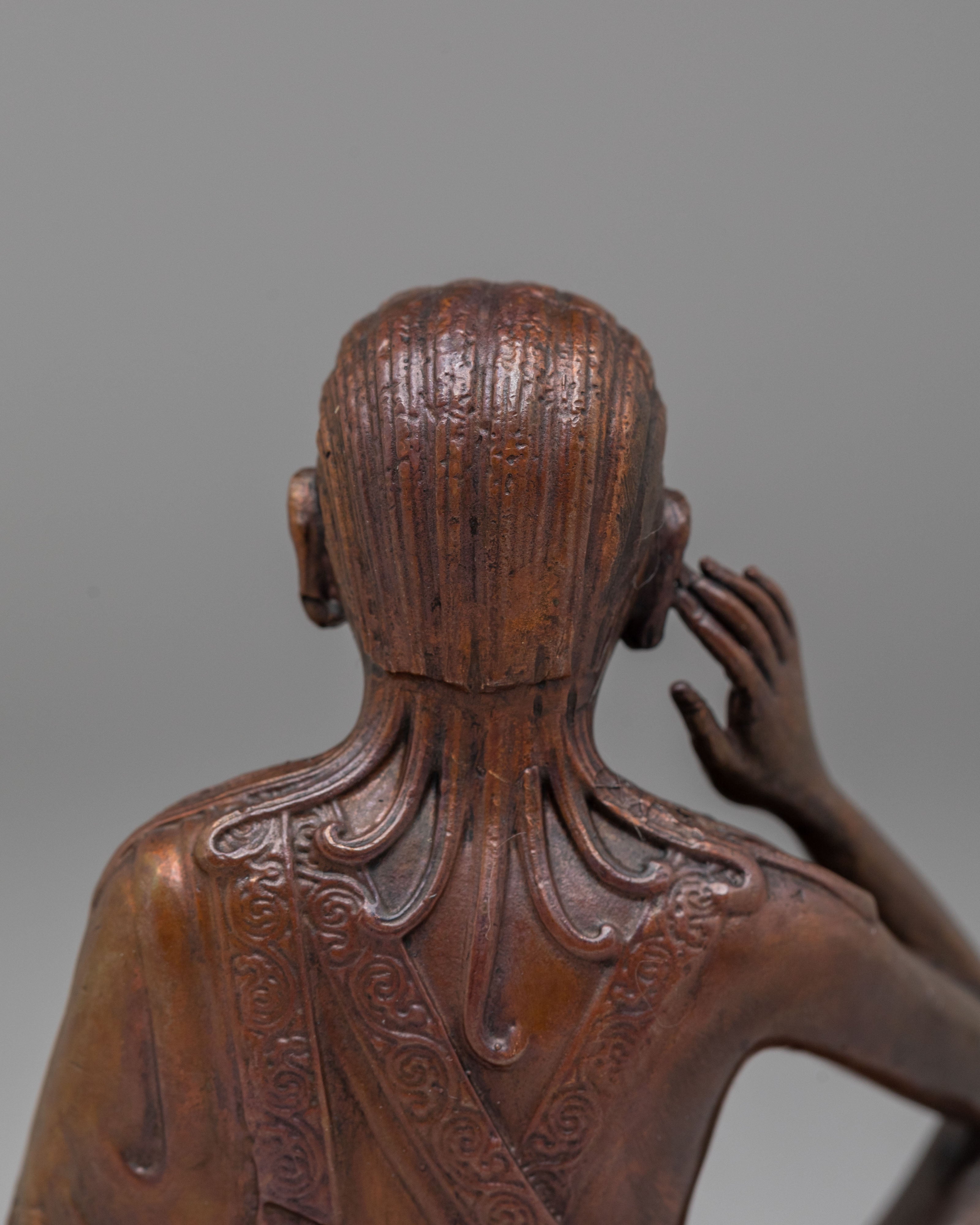 Handmade Milarepa Buddhist Statue | Tibetan Master