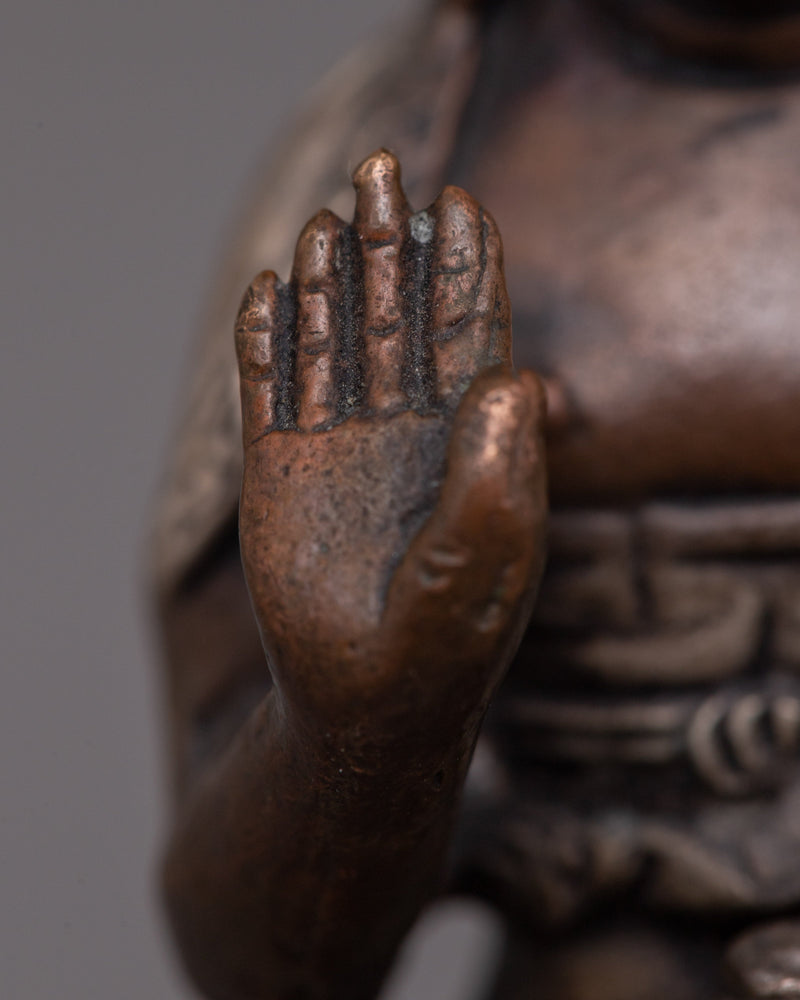 Machine Molded Amoghasiddhi Buddha Statue | Intricately Crafted of the Enlightened One