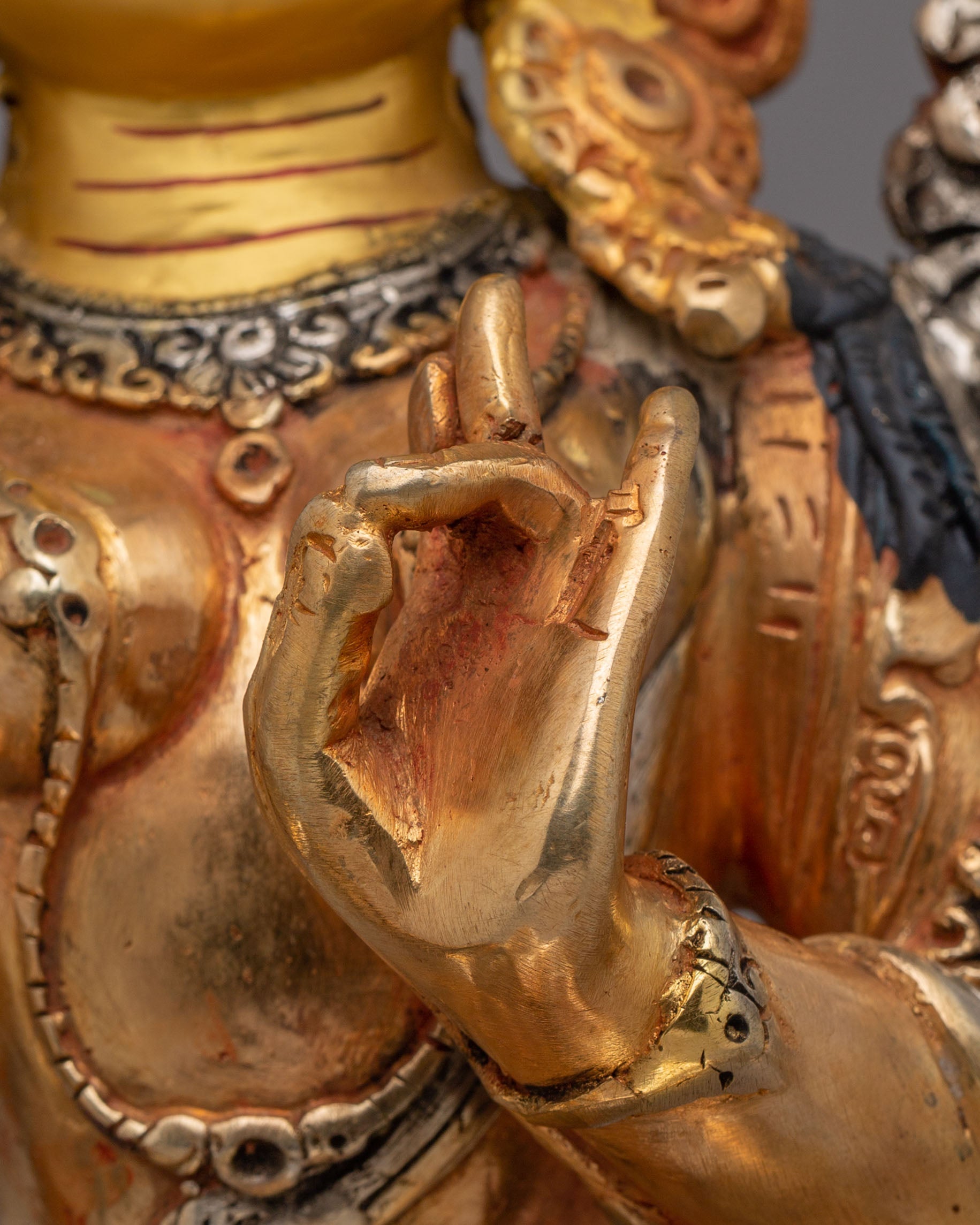 Shyama Tara Statue Of Love And Compassion | Handcrafted Copper Body Statue