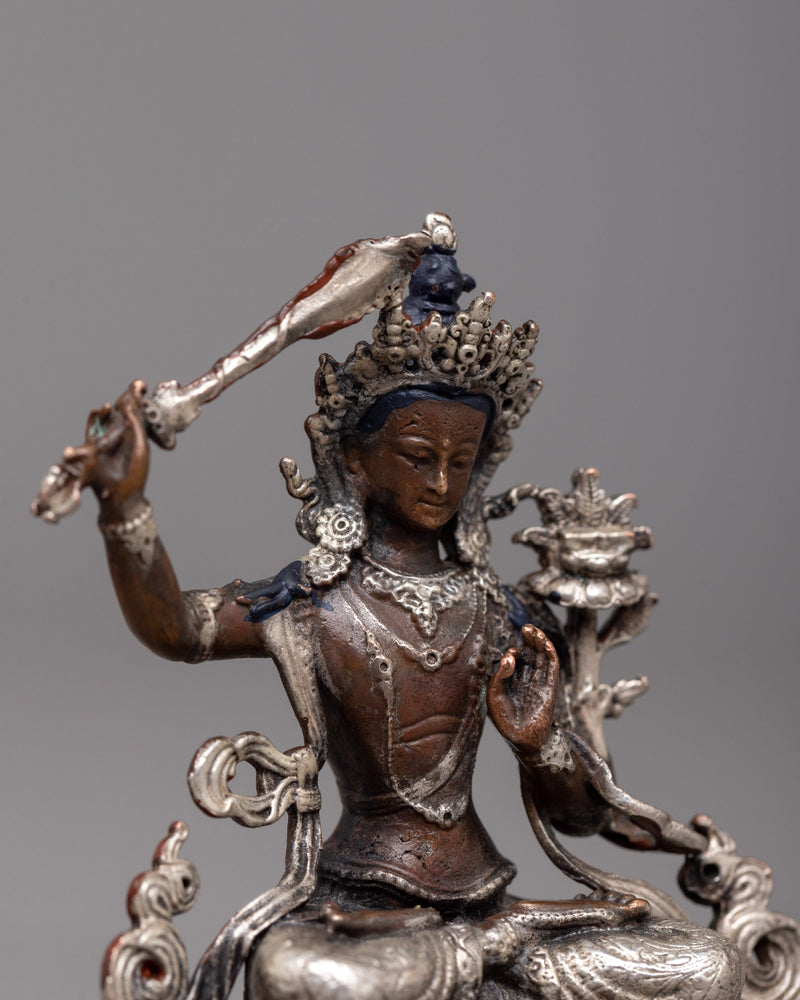 Miniature Manjushri Statue | Enhance Your Sacred Space with Art