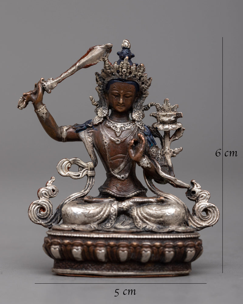 Miniature Manjushri Statue | Enhance Your Sacred Space with Art