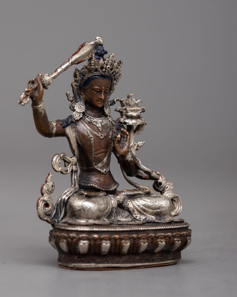 Miniature Manjushri Statue | Enhance Your Sacred Space with Art