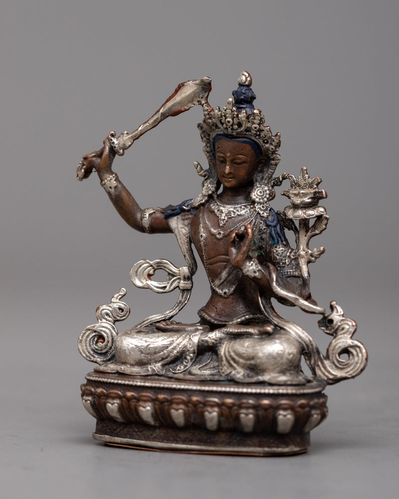 Miniature Manjushri Statue | Enhance Your Sacred Space with Art