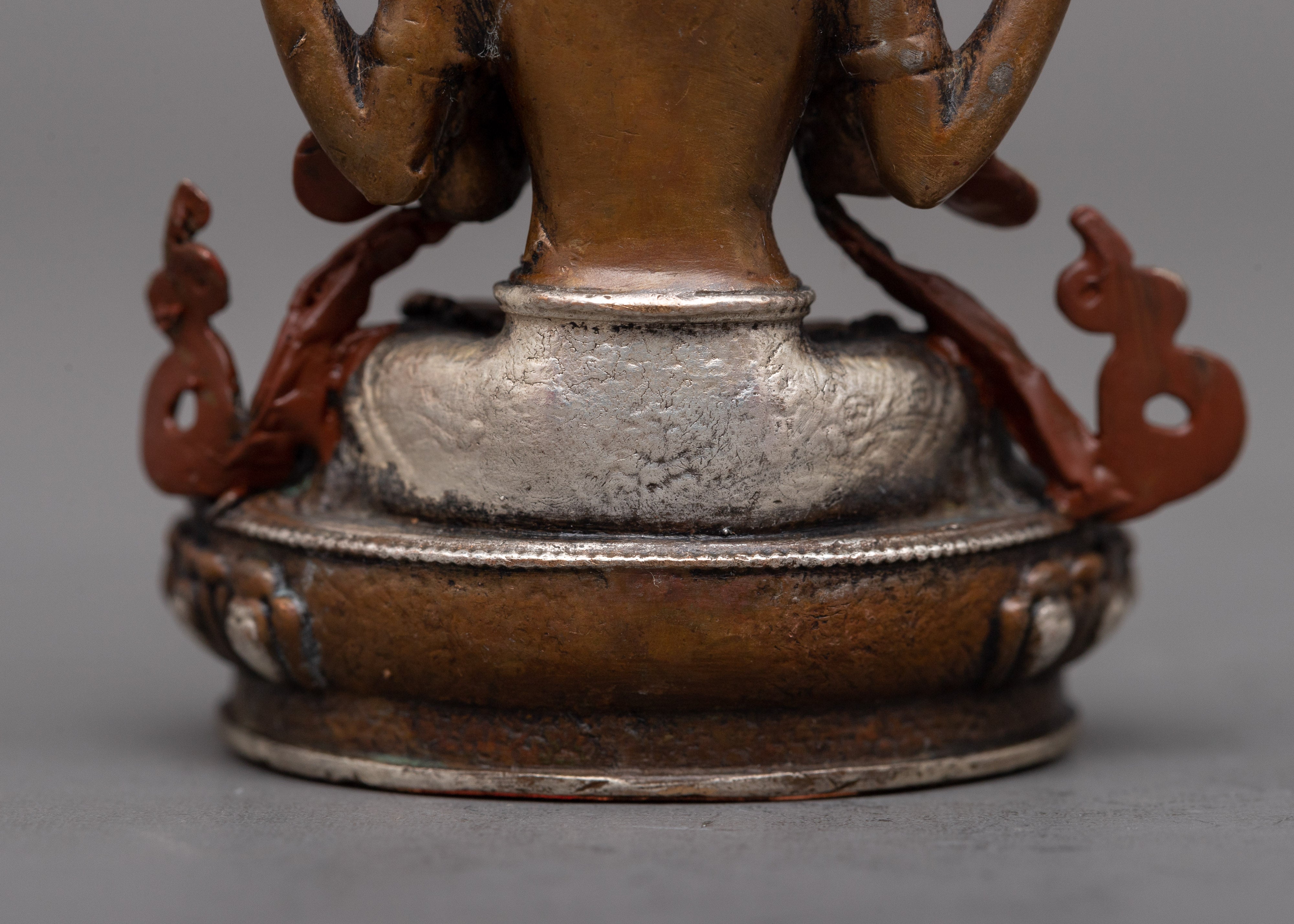 Chenrezig Oxidized Copper Statue | Sacred Representation of the Bodhisattva of Compassion
