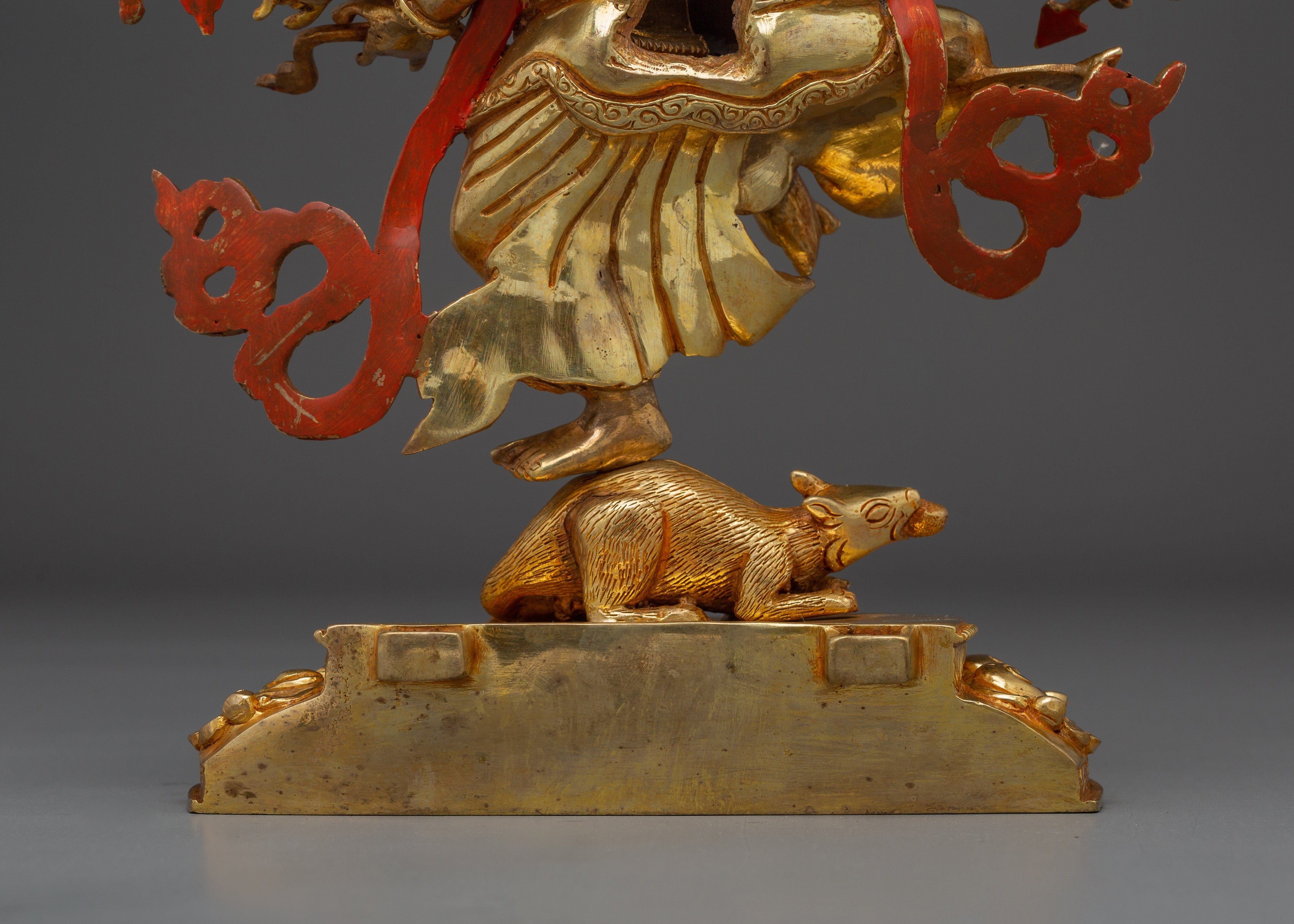 Ganesh Gold Gilded and Copper Statue | Symbol of Prosperity, Wisdom, and Protection