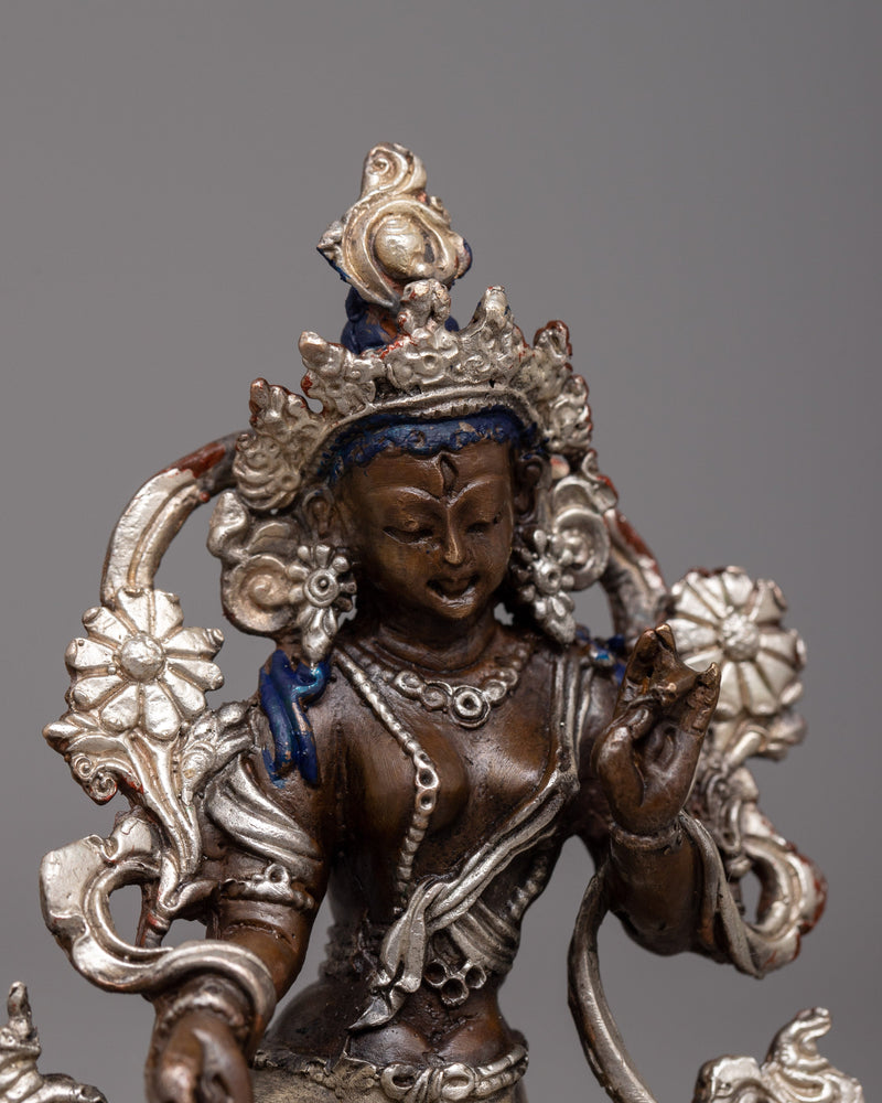 Machine Made Sita Tara Statue |  Exquisite Craftsmanship for Spiritual Devotion