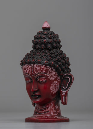 Elevate Your Decor With Red Buddha Head | Spiritual Decor for Meditation & Zen Spaces