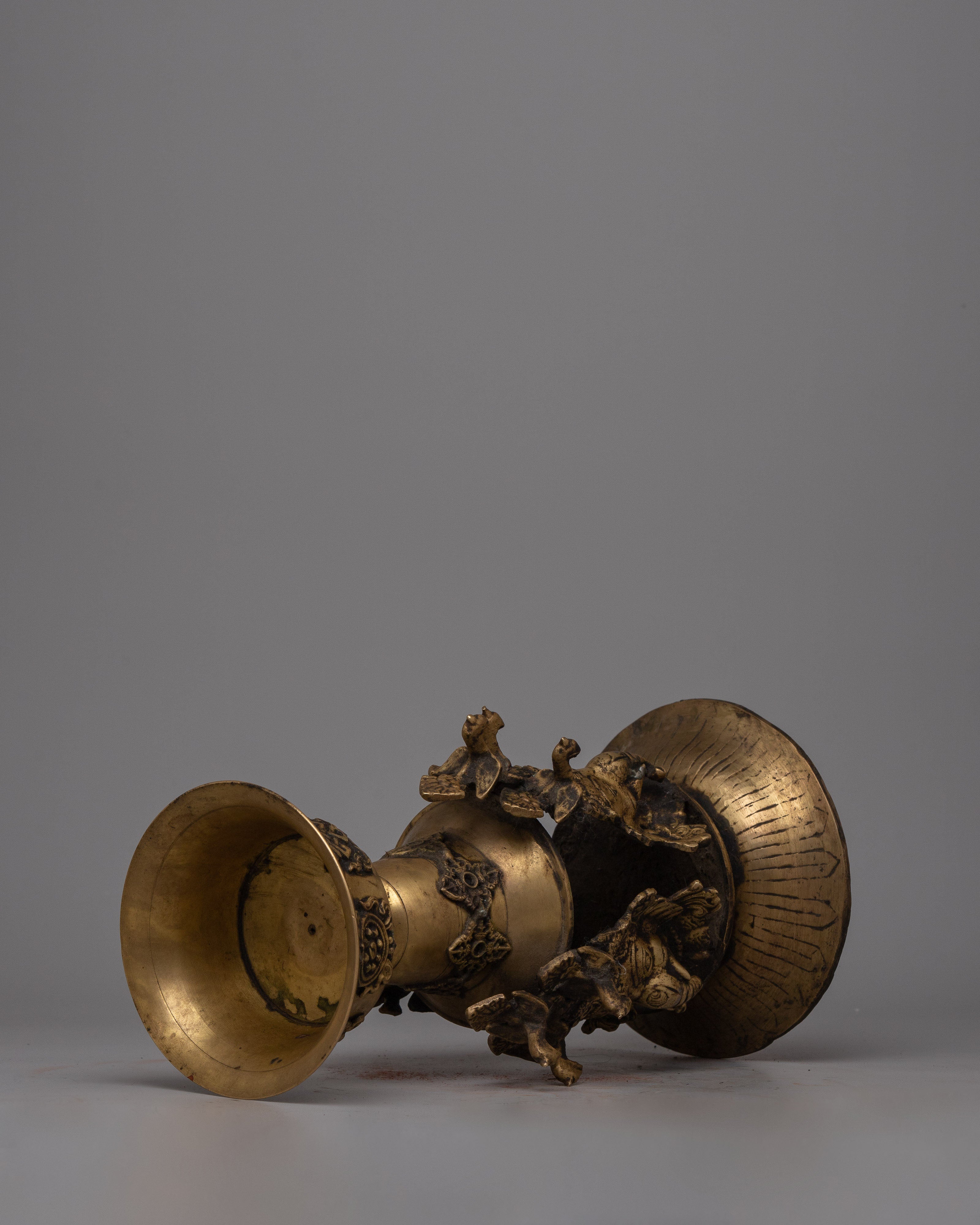 Butter Lamp Prayer | Ganesh Carved Lamp for Offering