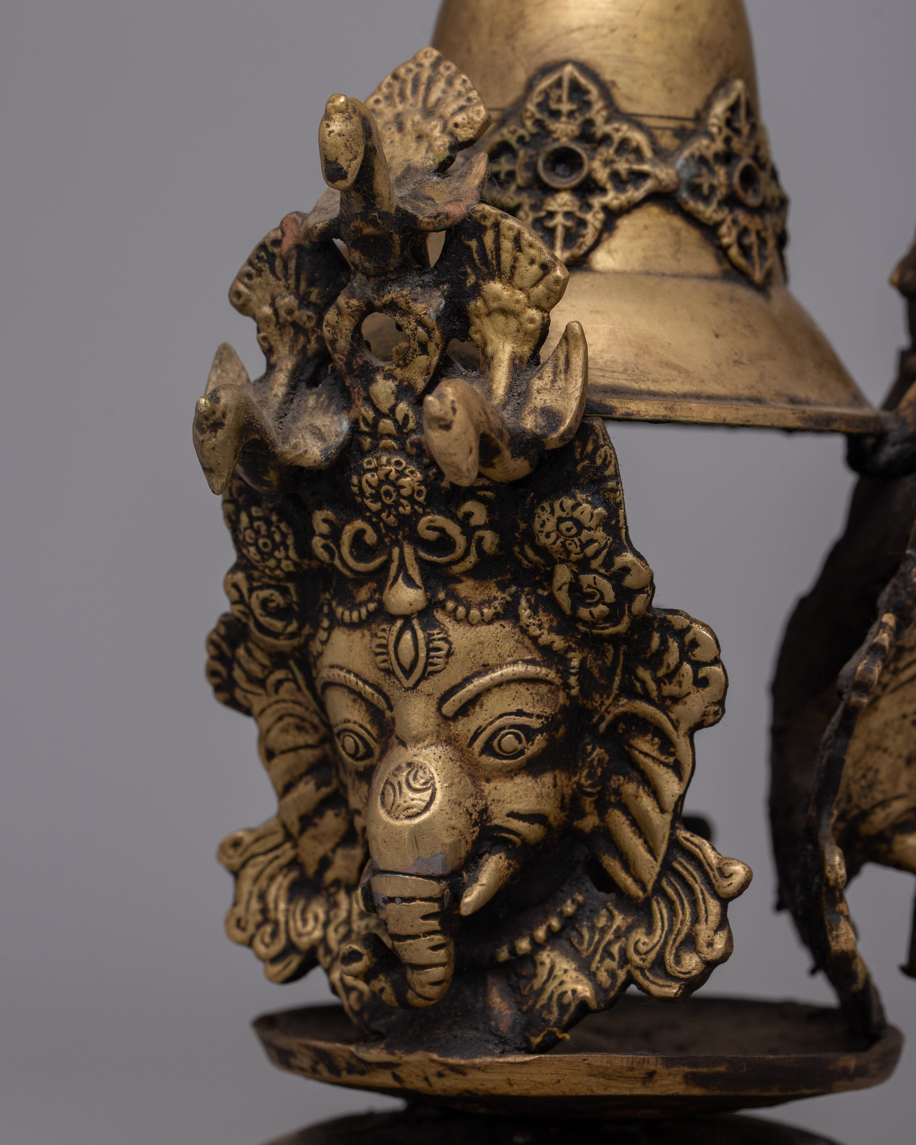 Butter Lamp Prayer | Ganesh Carved Lamp for Offering