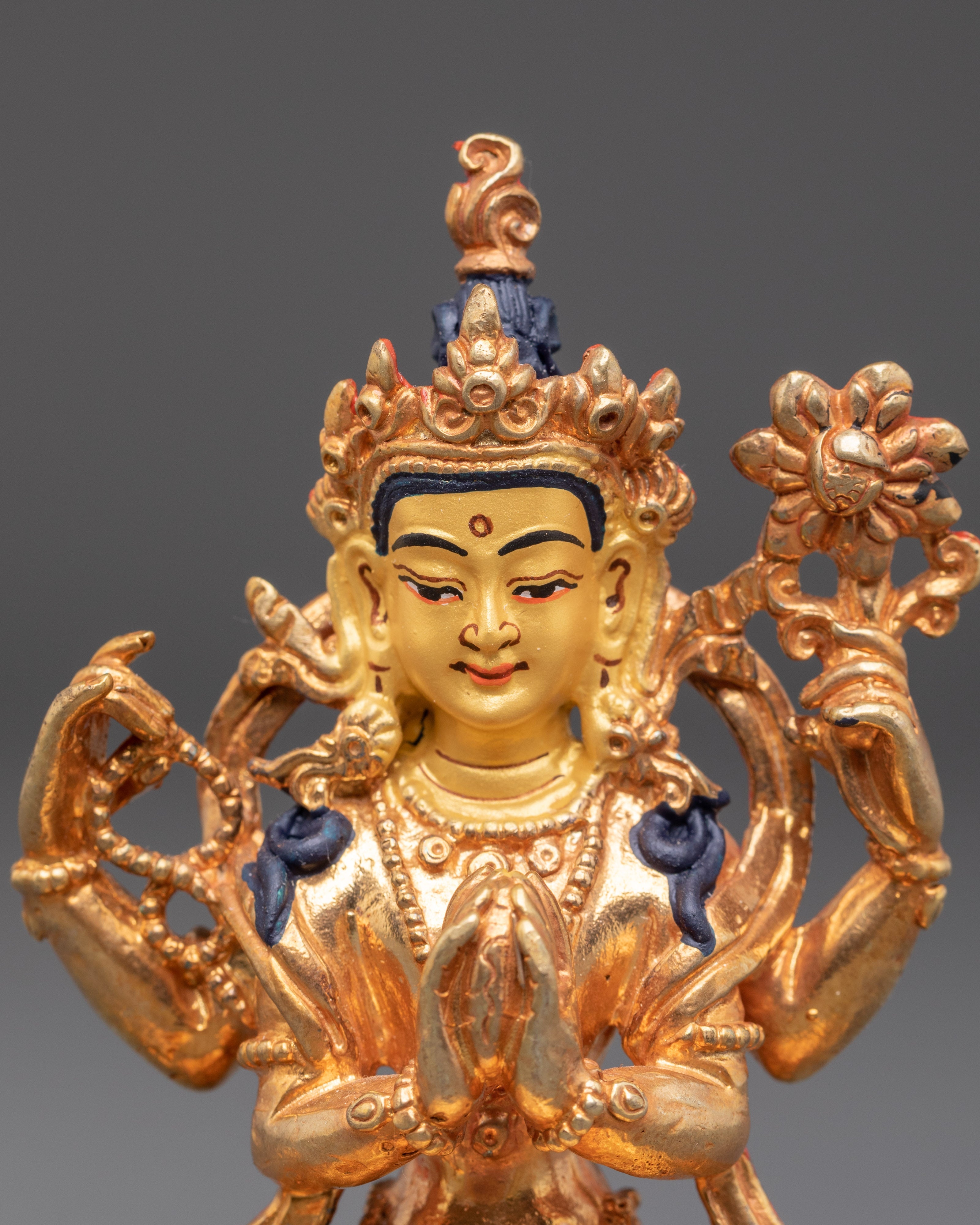 Buddhist Altar Box with Buddha Statue | Altar and Meditation Decor