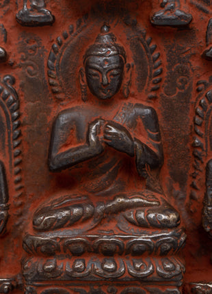 Brass Maitreya Buddha with Disciplies Statue | Harmonious Representation of Buddhist Teachings