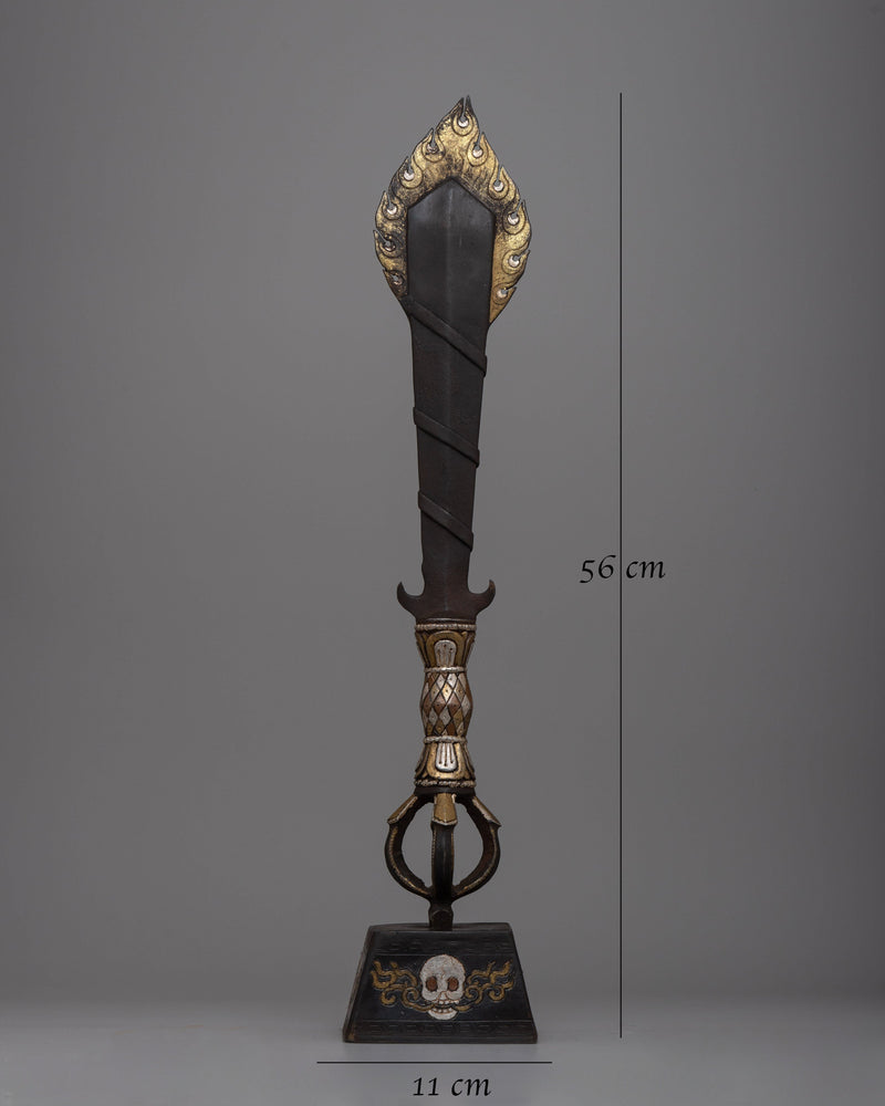 Tibetan Ritual Sword | Handcrafted for Sacred Ceremonies