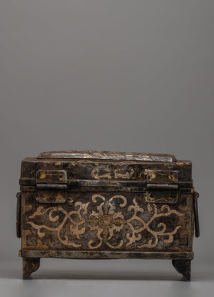 Silver-Plated Tibetan Treasure Box | Sacred Artifact Storage