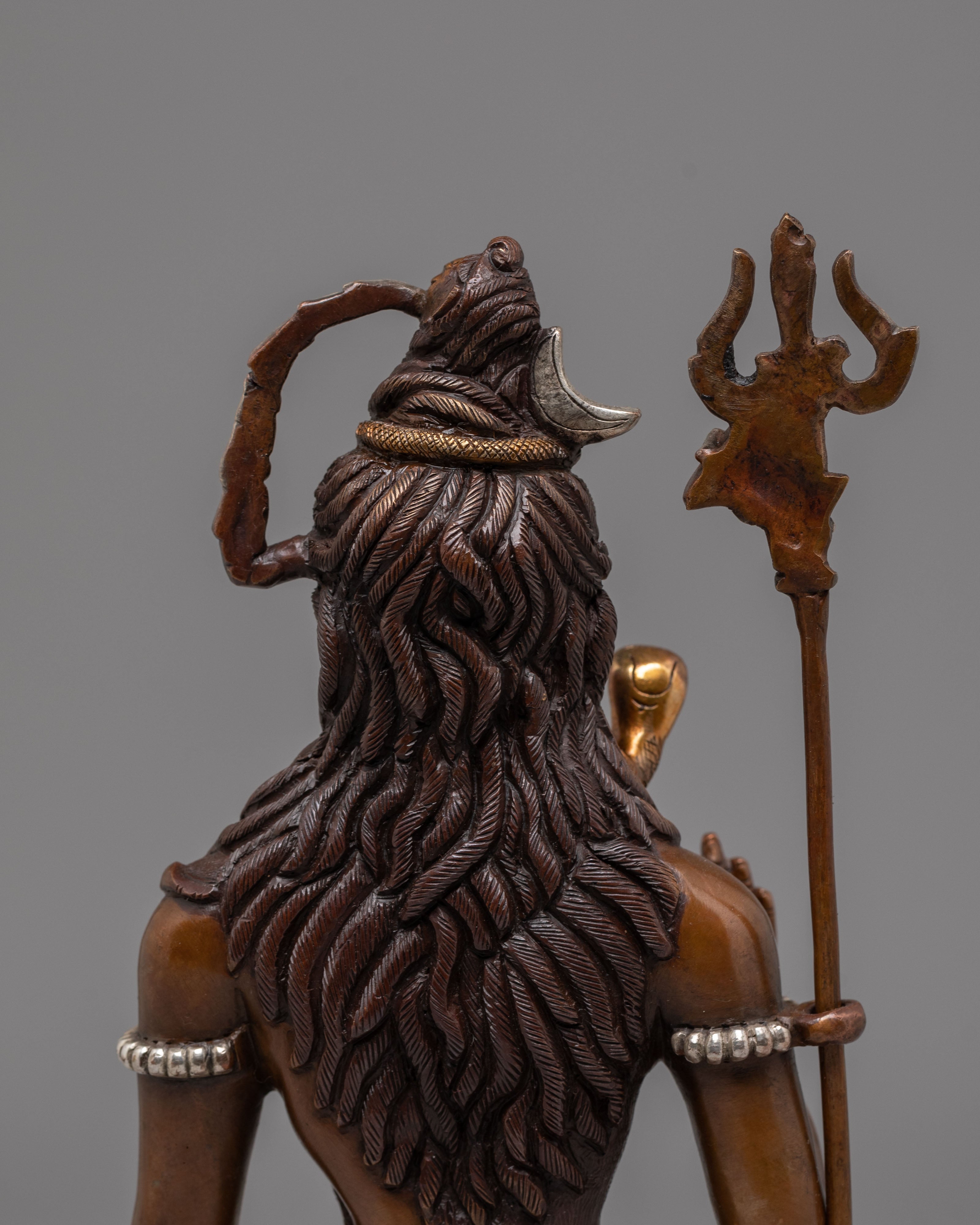 Statue of Hindu Deity Shiva | Handcrafted Oxidized Copper Lord Shiva Sculpture