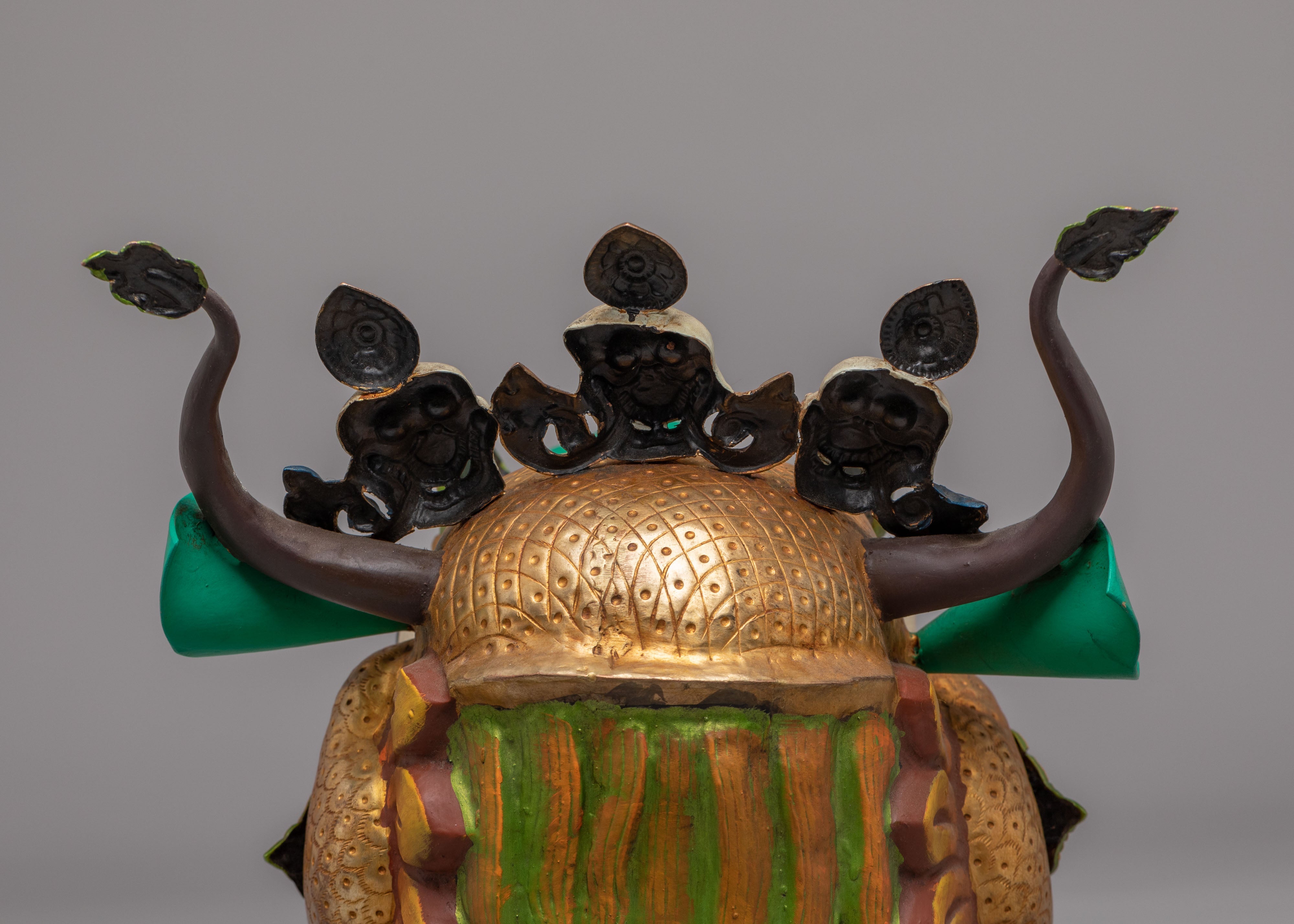Dragon Head Set for Decor | Handcrafted Copper & Acrylic Color Art
