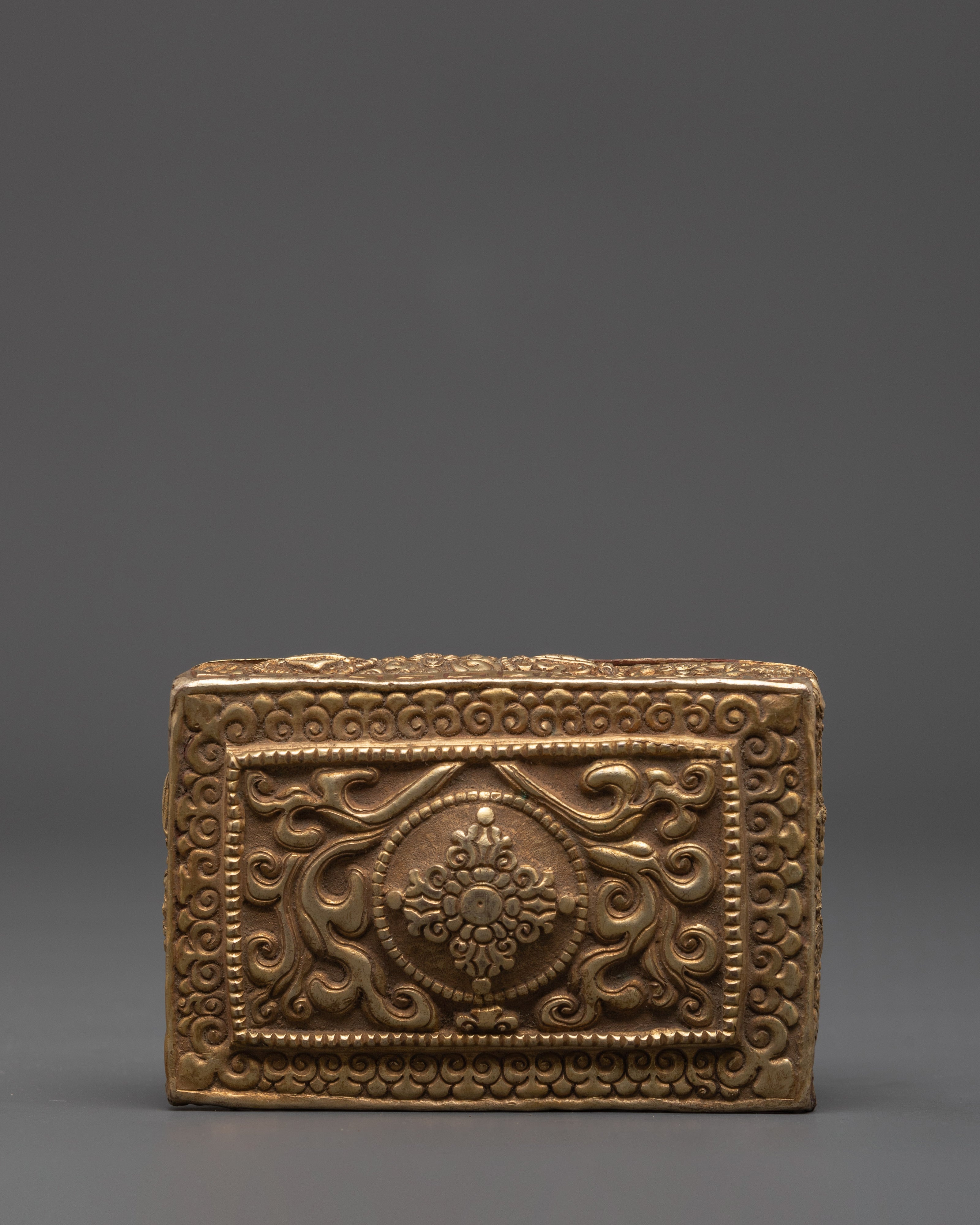 Decorative Gold Plated Keepsake Box | Elegant Copper Jewelry and Trinket Storage