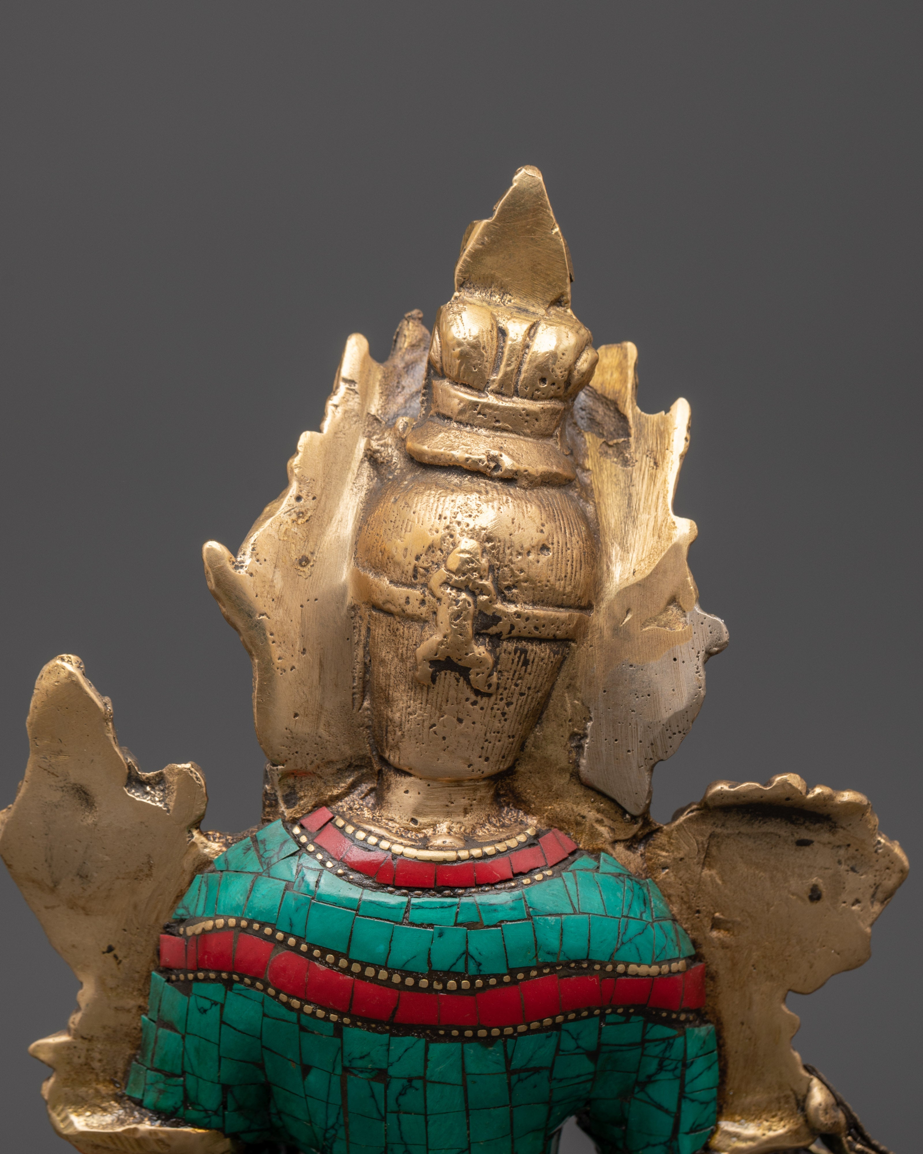 Handcrafted Brass Green Tara Statue | Tibetan Goddess Art