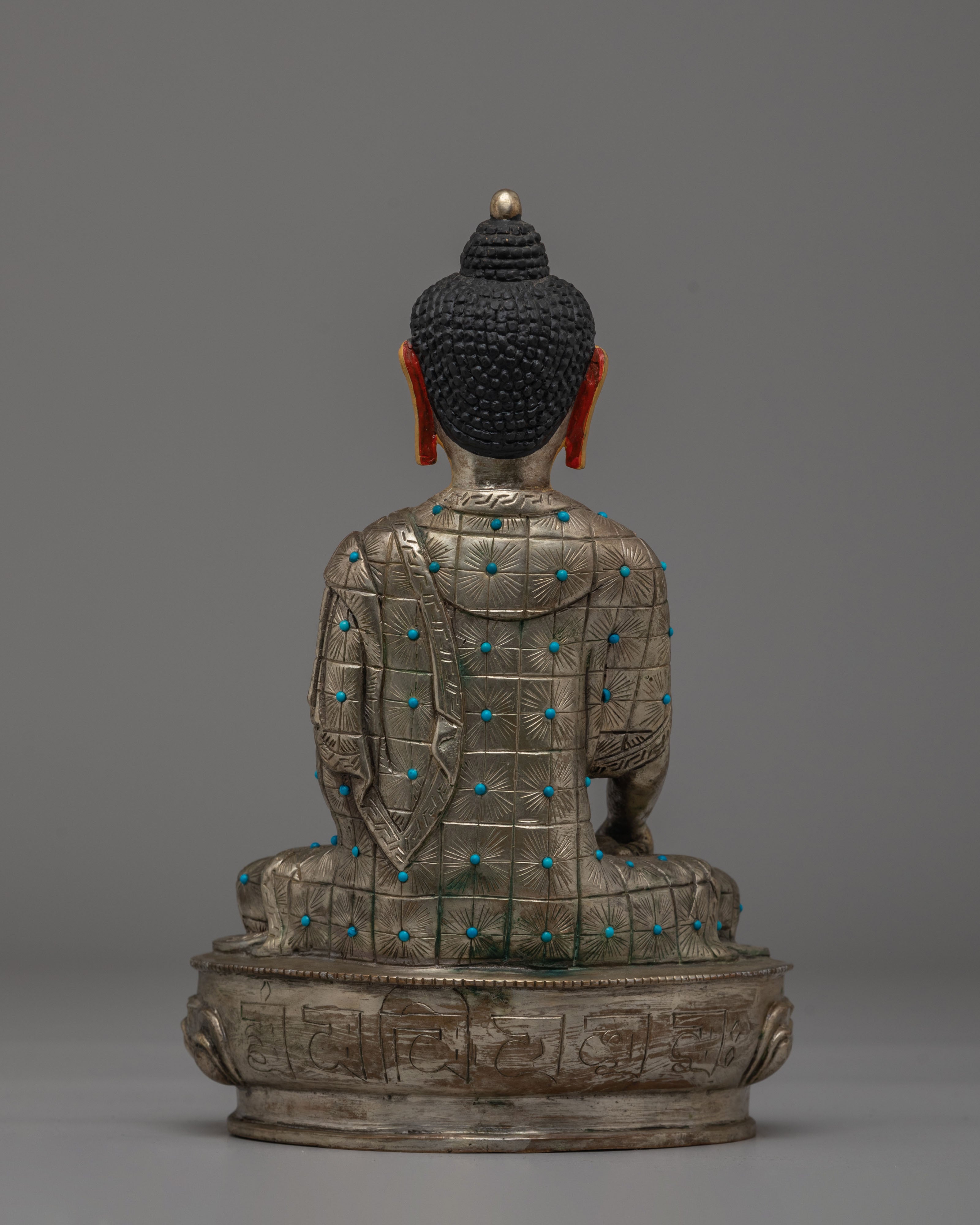 Tibetan Sacred Shakyamuni Buddha Statue | Traditional Buddhist Artwork
