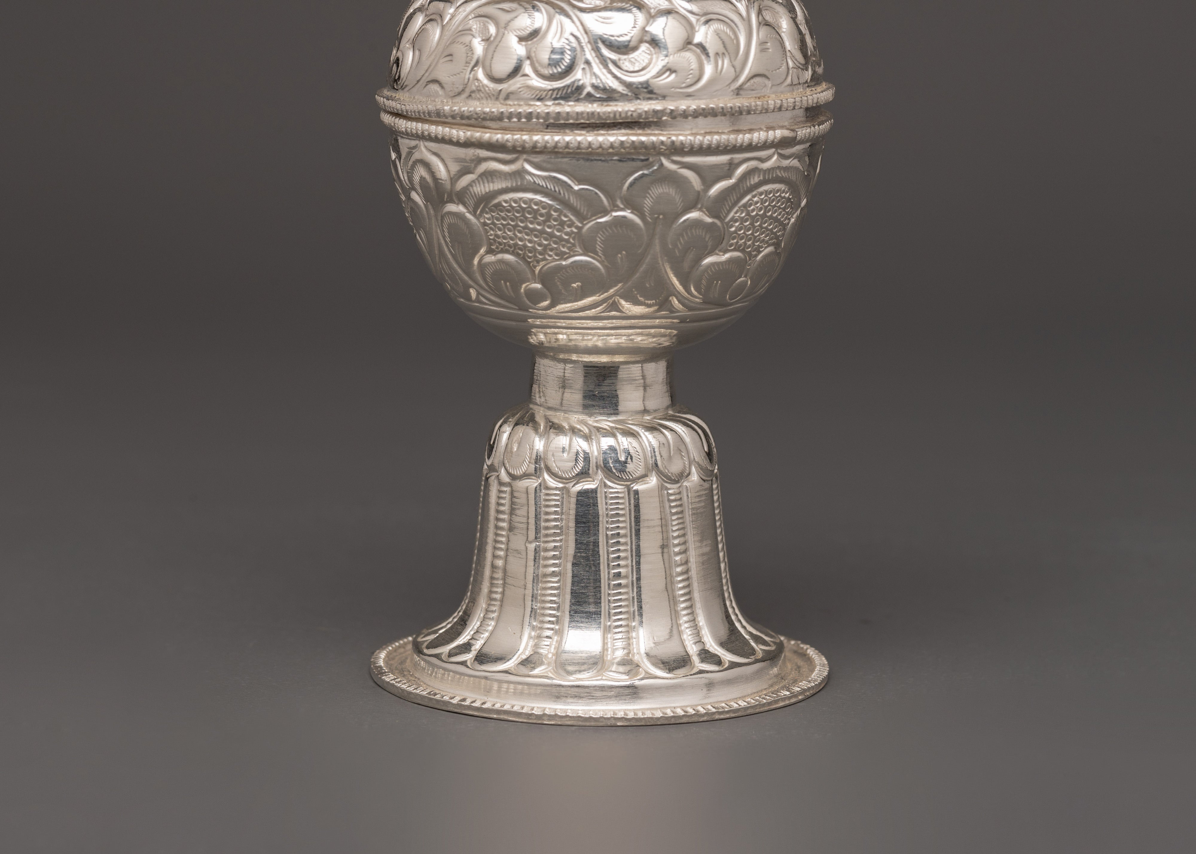Pure Silver Jwala-Nhyaka & Sinamu Set | Traditional Newari Holy Puja Set