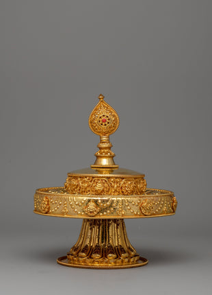 Mandala Set for Buddhist Rituals | Handcrafted Offering Tools for Prayer and Meditation