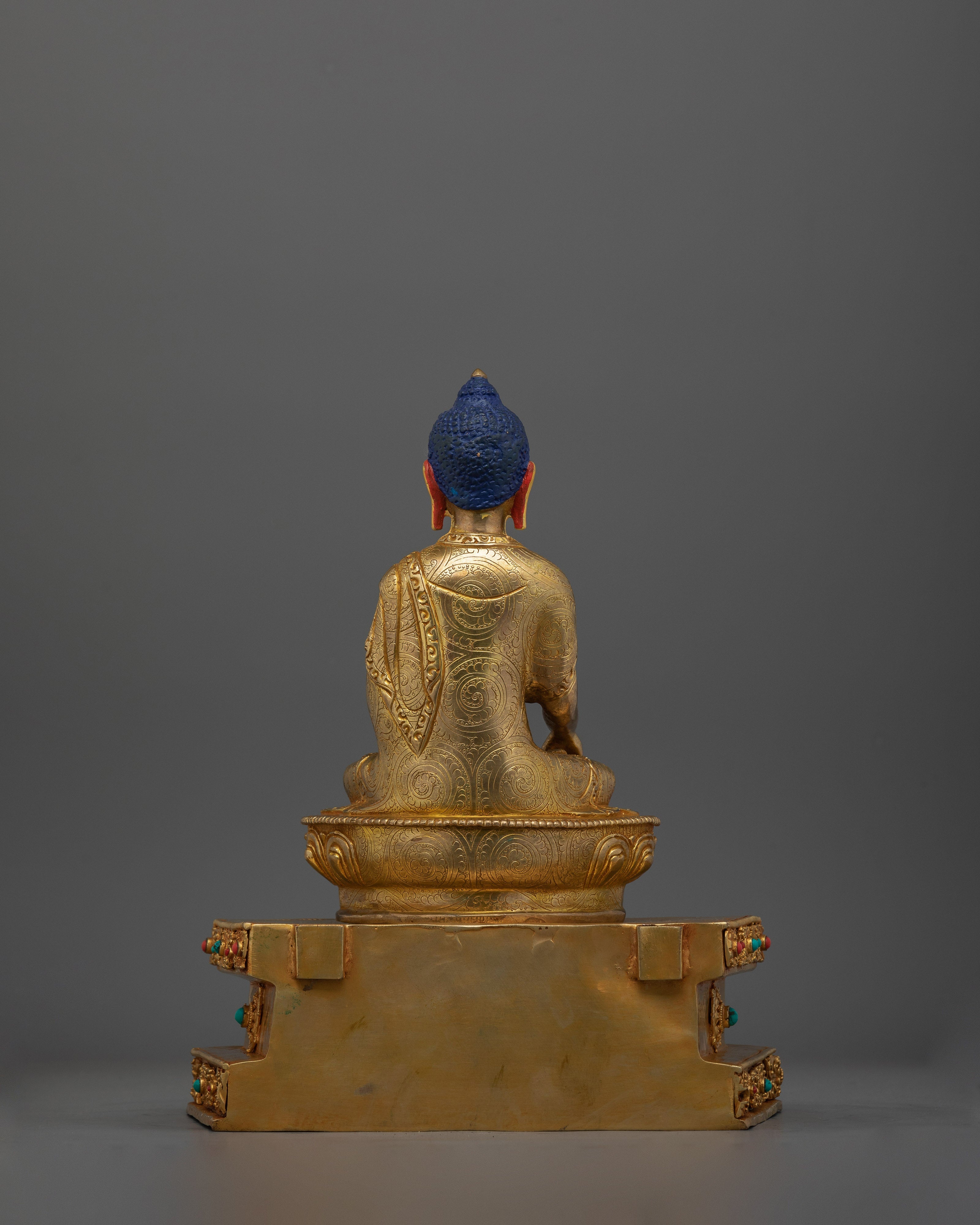 Dharma Teacher Shakyamuni Buddha Altar Statue | Handcrafted Spiritual Icon