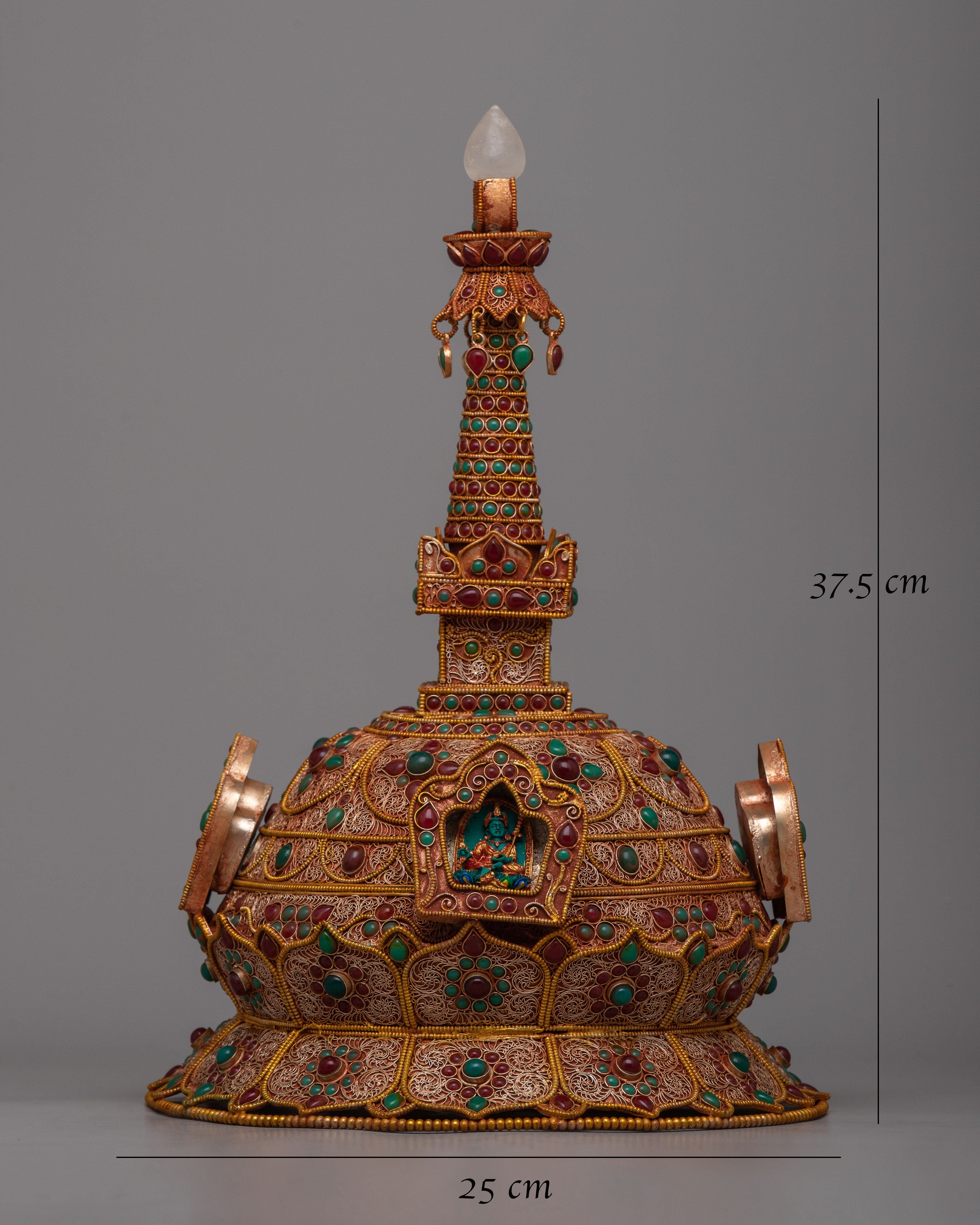 Tibetan Golden Stupa | Radiating Spiritual Harmony and Reverence