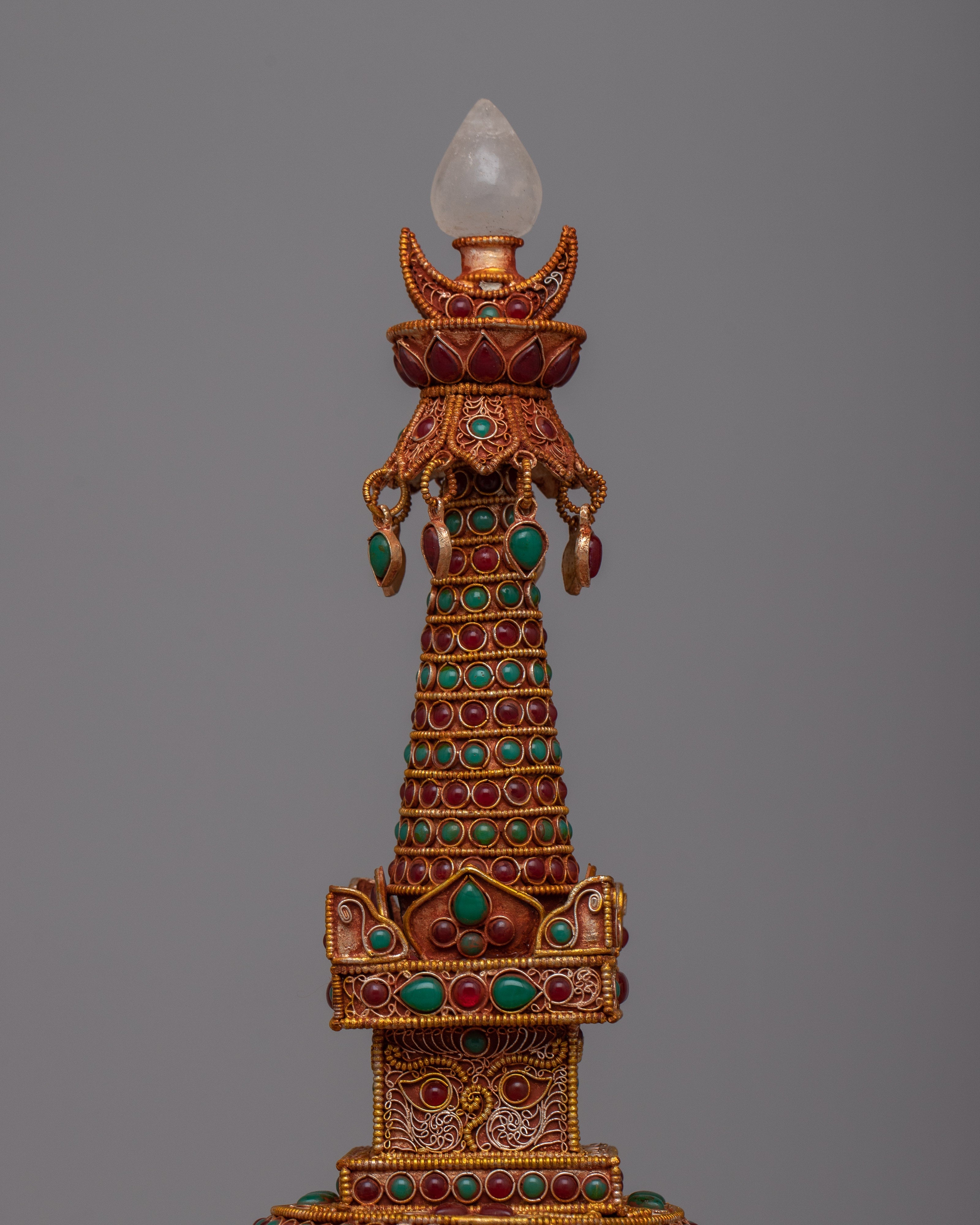 Tibetan Golden Stupa | Radiating Spiritual Harmony and Reverence